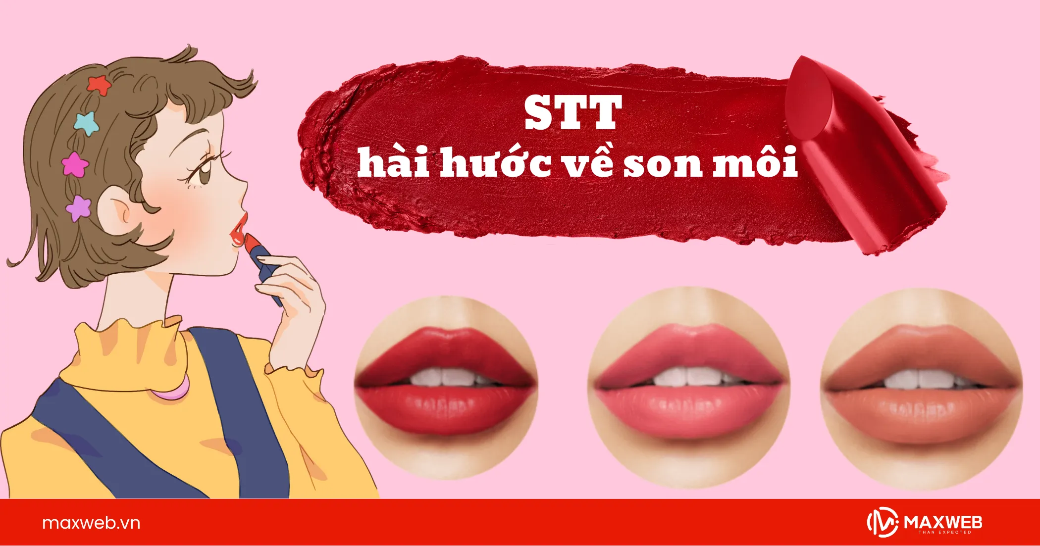 STT hài hước về son môi