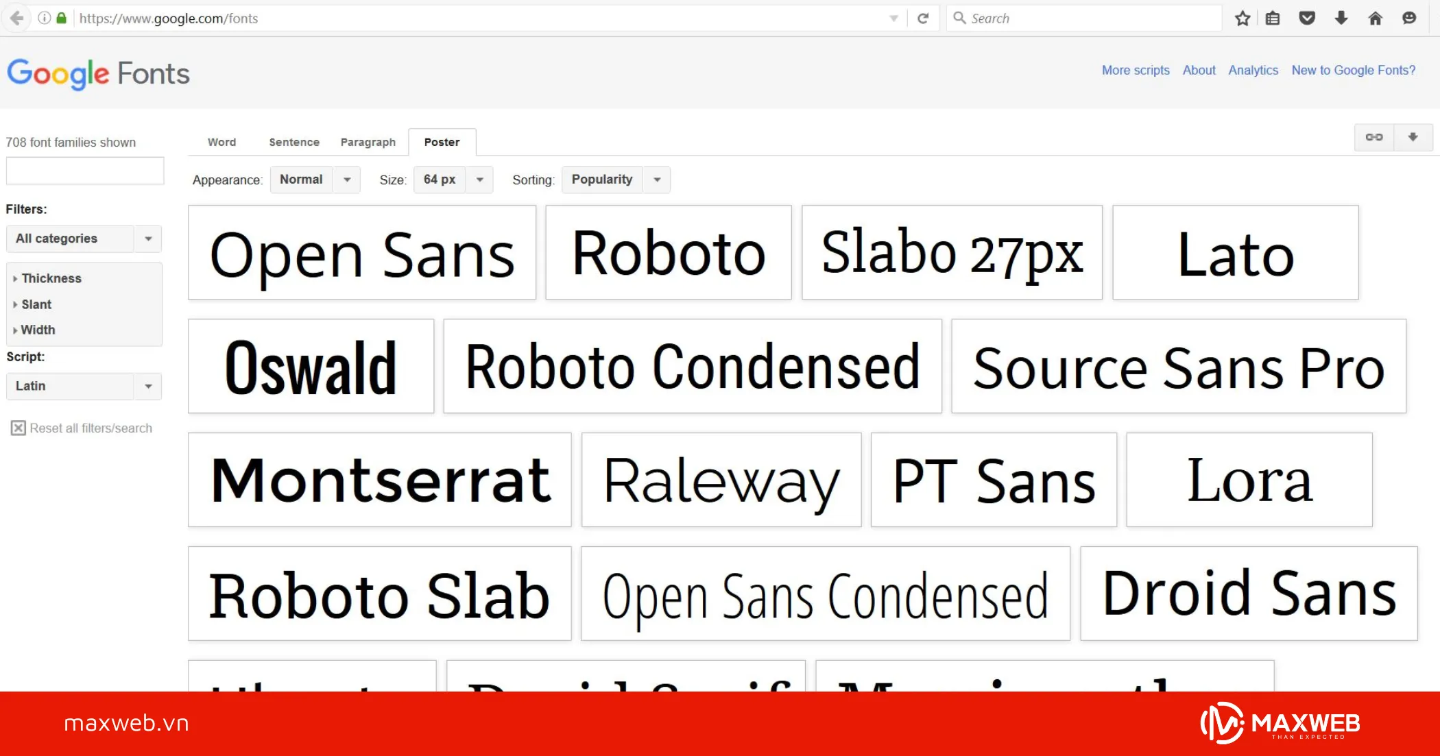 Sử dụng Google Fonts để đảm bảo tốc độ tải trang
