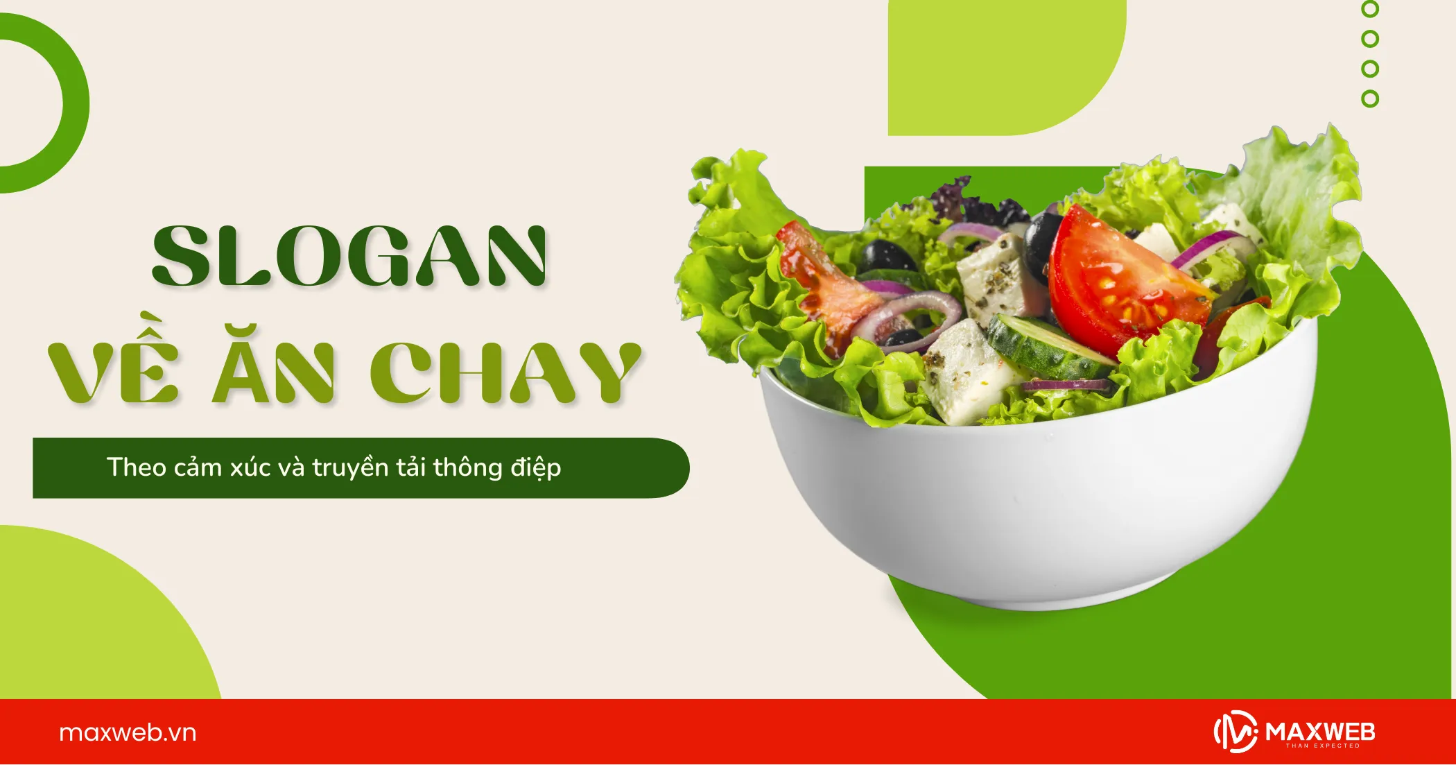 Slogan ăn chay truyền tải thông điệp, cảm xúc
