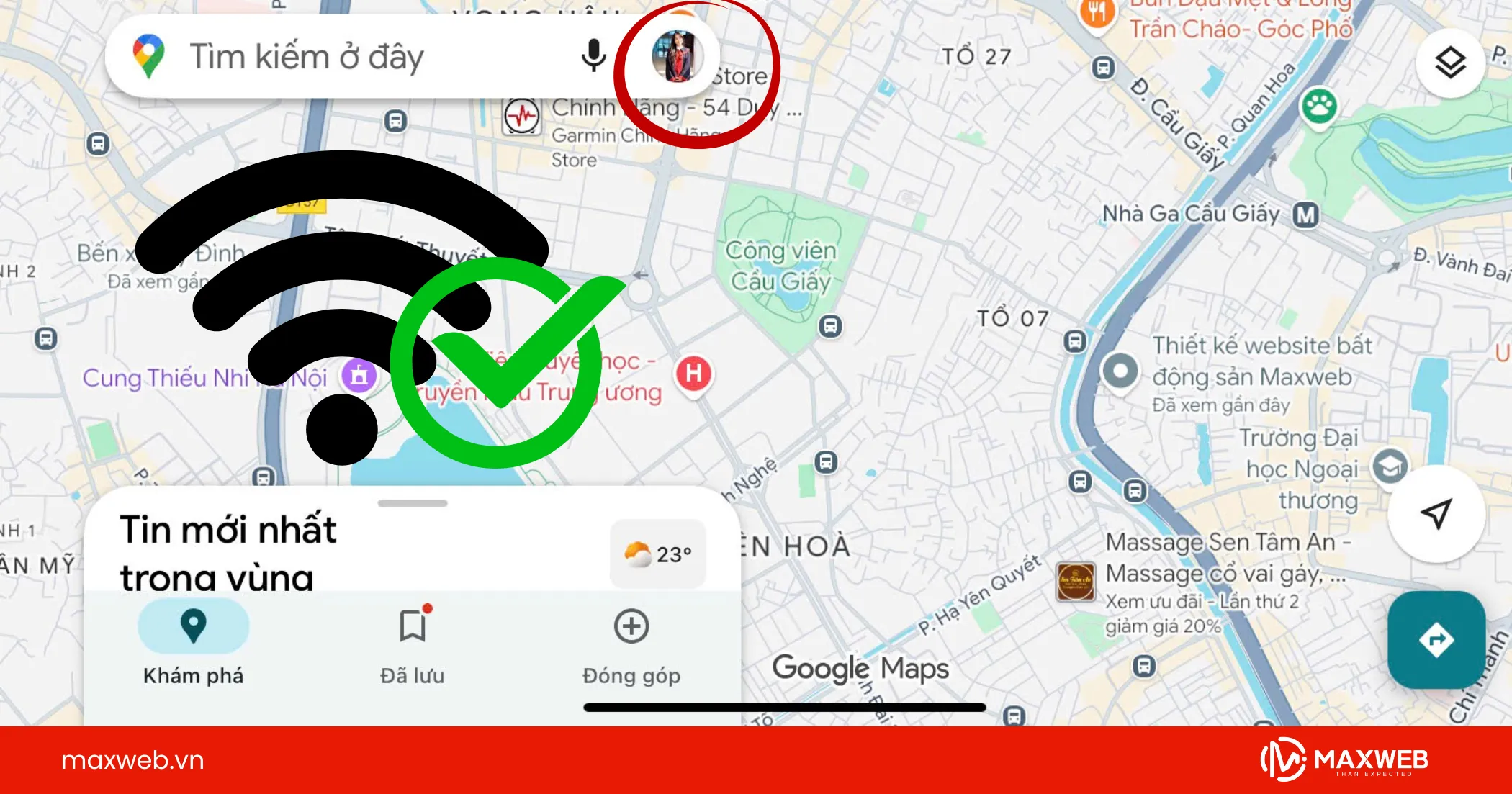Bước 1: Truy cập vào Google Map và đăng nhập