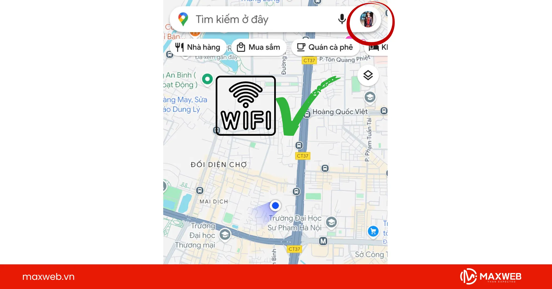 Truy cập Google Map và đăng nhập