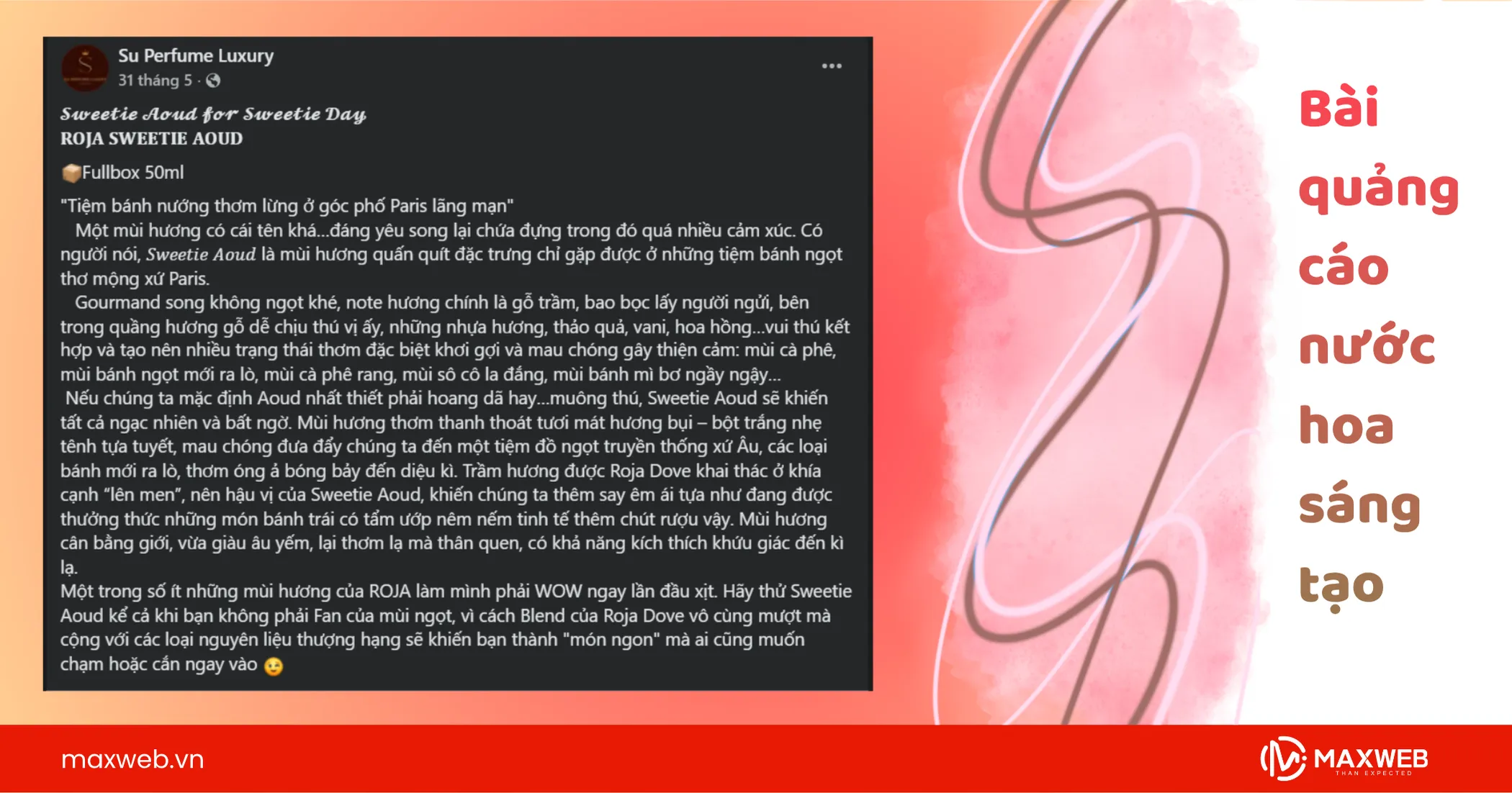 Bài quảng cáo nước hoa sáng tạo