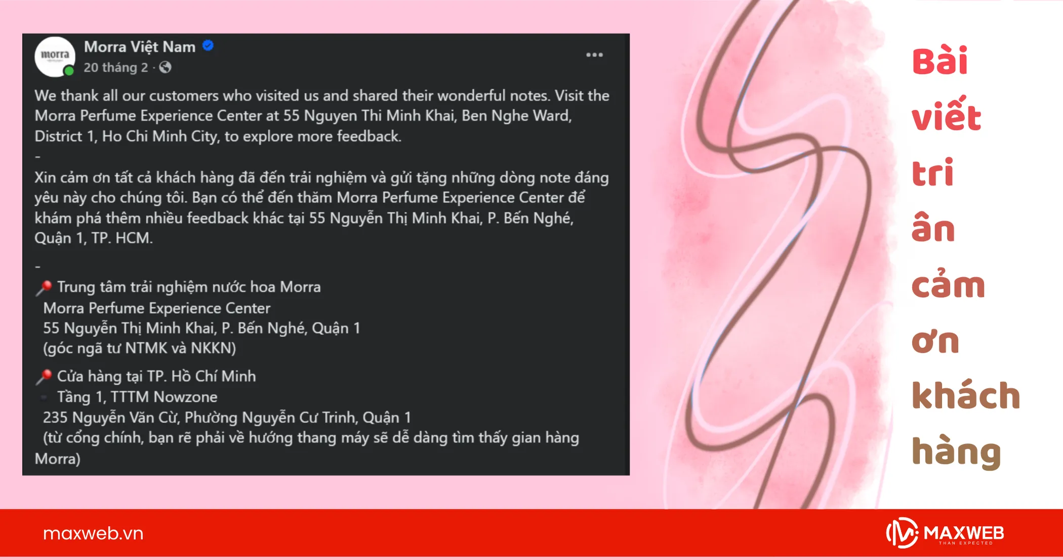 Bài viết gửi lời tri ân tới khách hàng