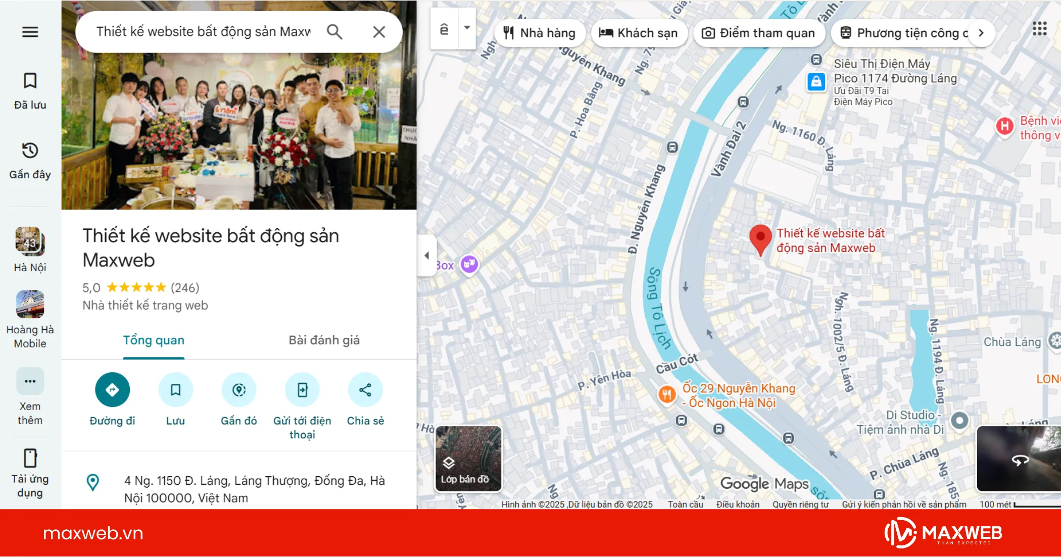 Bước 1 truy cập vào Google Map