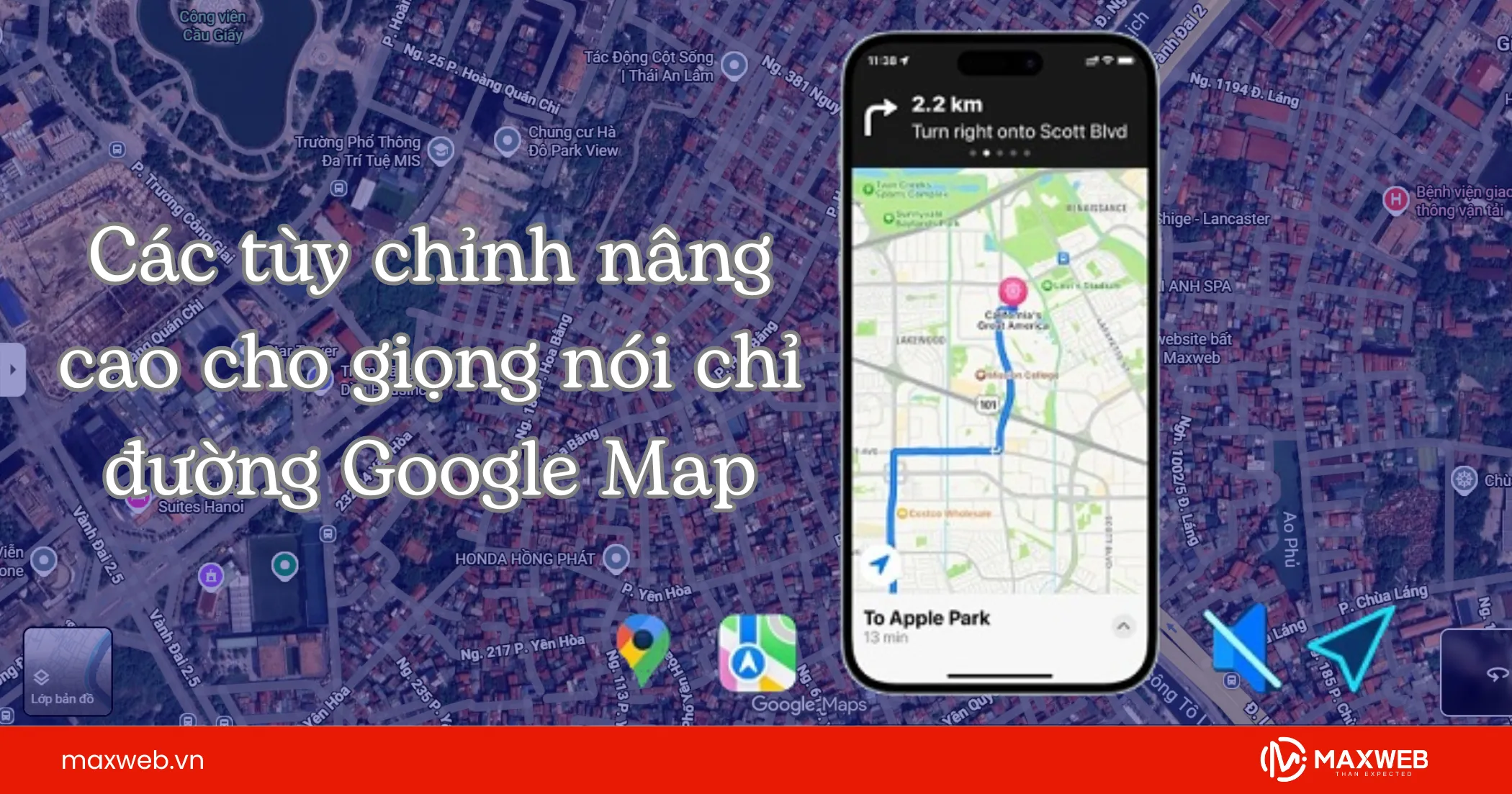 Các tùy chỉnh nâng cao về giọng nói chỉ đường Google Map