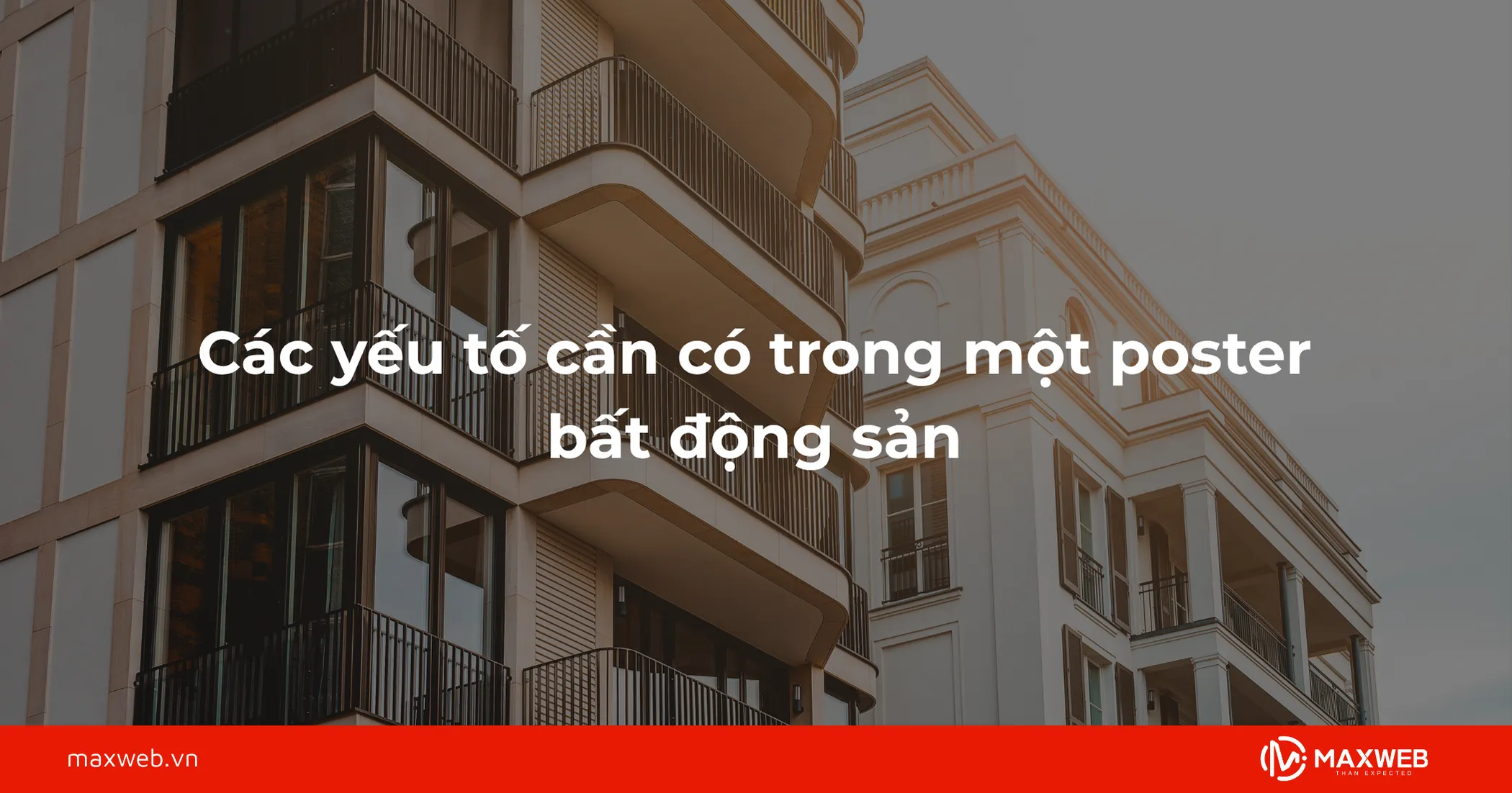 Các yếu tố cần có trong một poster bất động sản