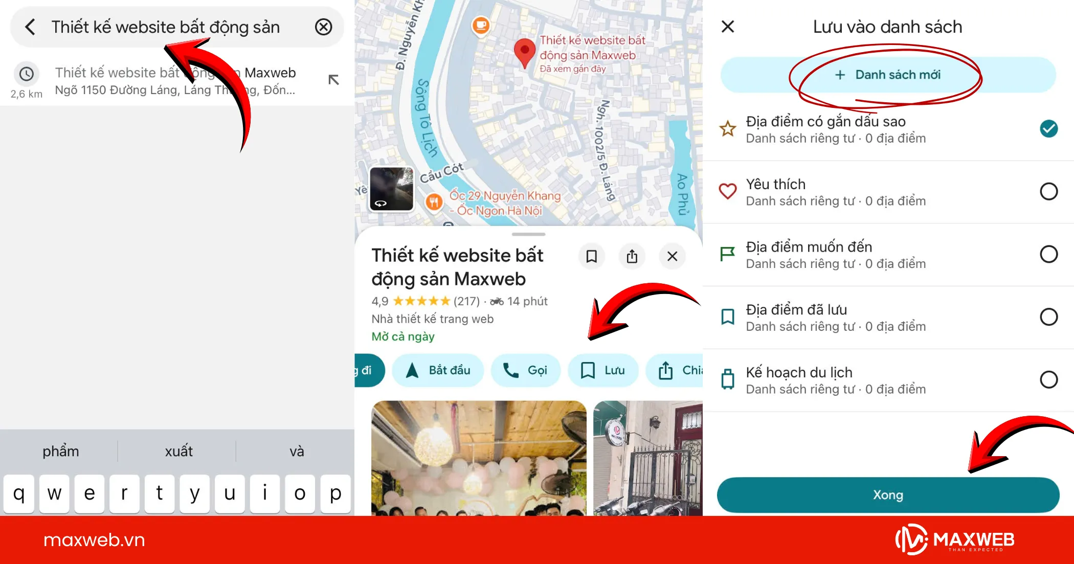 Cách lưu địa điểm trên Google Map điện thoại