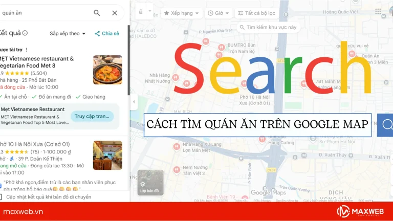 Cách tìm quán ăn trên Google Map nhanh và tối ưu nhất