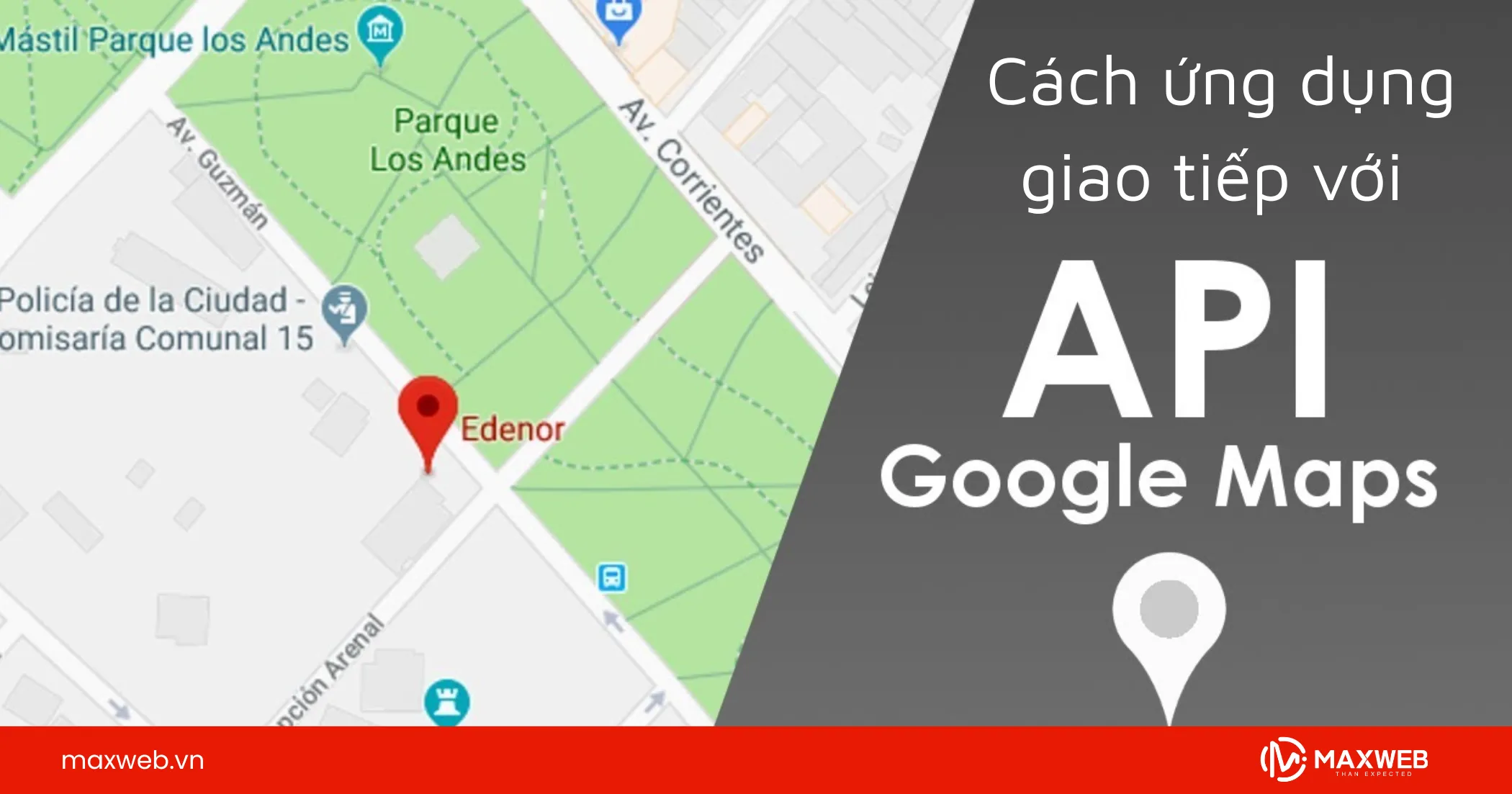 Cách ứng dụng giao tiếp với Google Maps API 