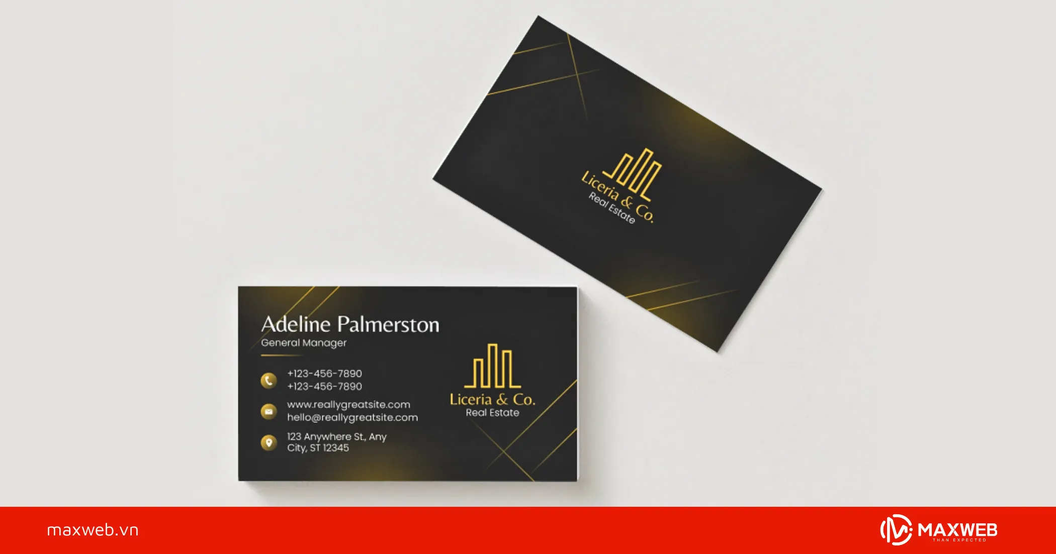 Card visit doanh nghiệp và sàn giao dịch lớn mẫu 1