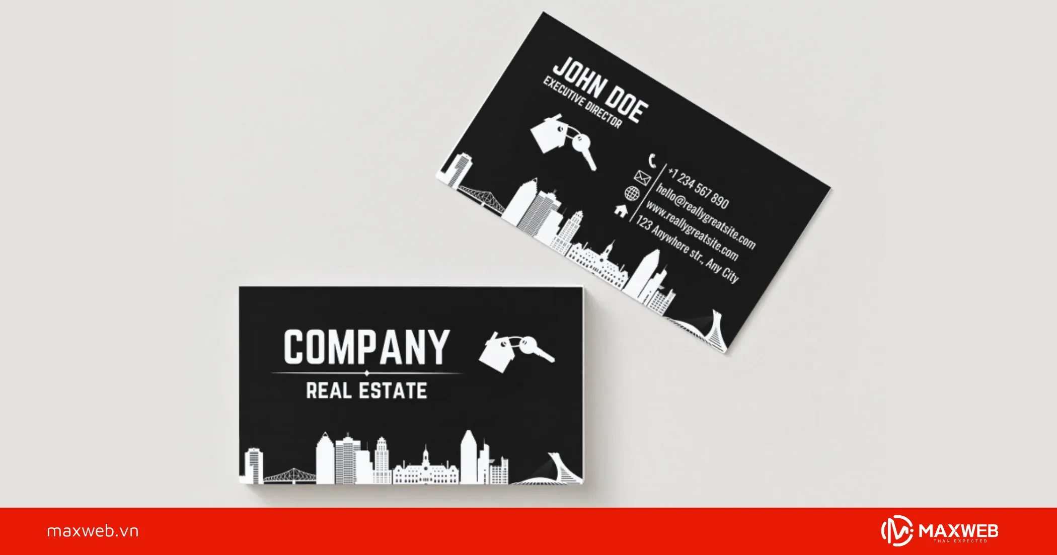 Card visit lấy cảm hứng từ kiến trúc và đô thị mẫu 1