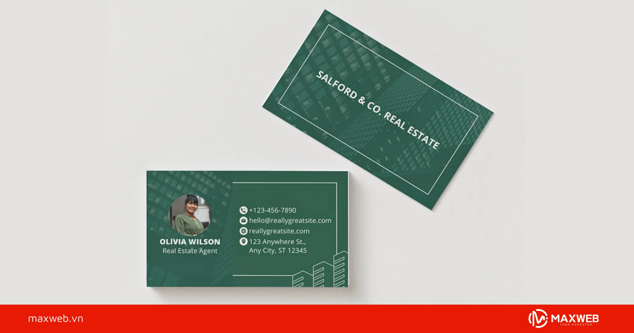 Card visit lấy cảm hứng từ kiến trúc và đô thị mẫu 2