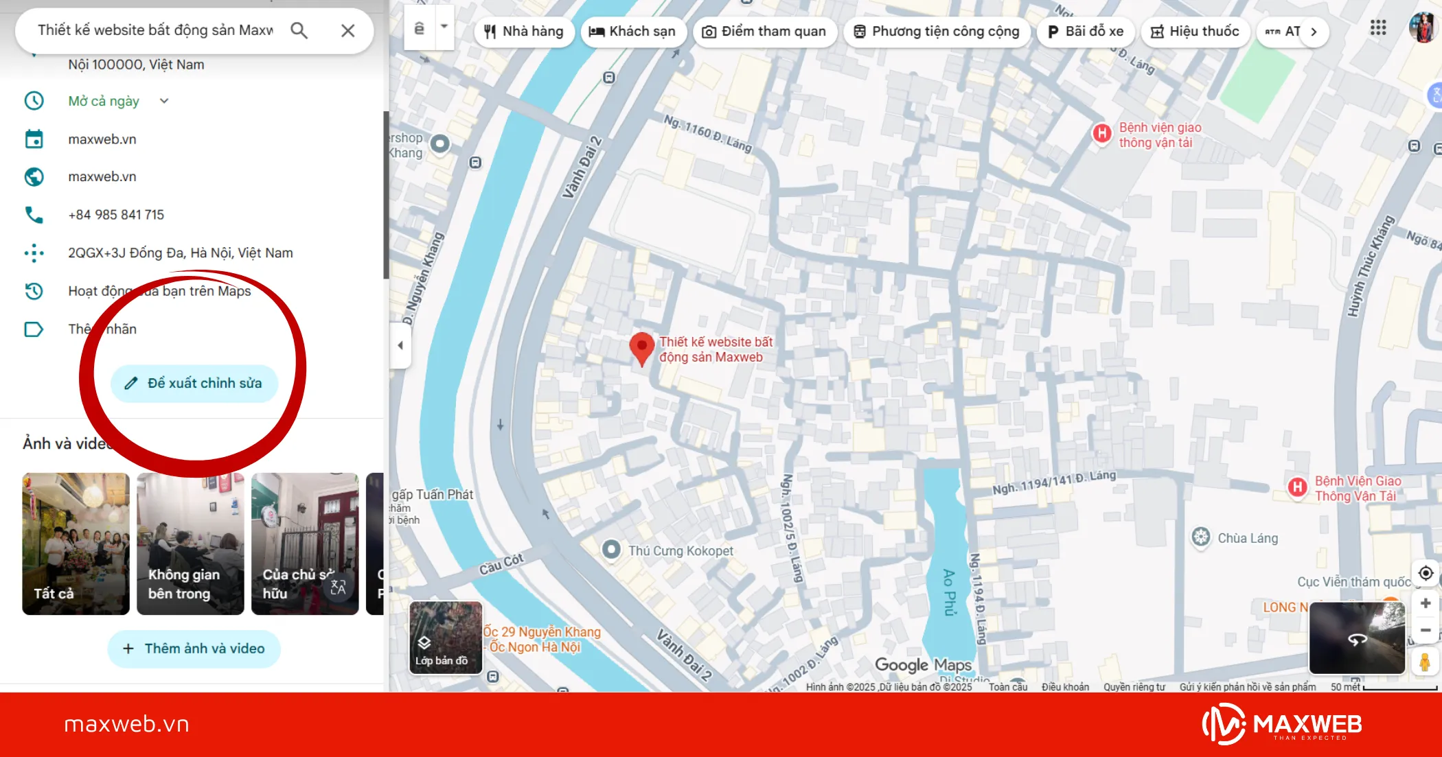 Chọn "đề xuất chỉnh sửa"