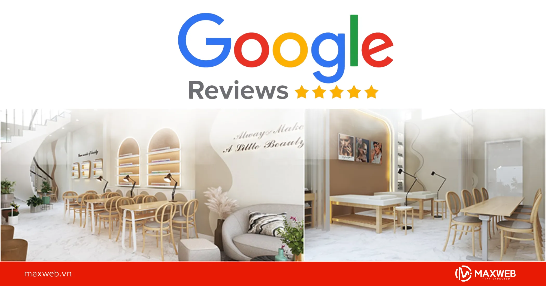 Review Map Maxweb giúp tiệm nail tăng uy tín