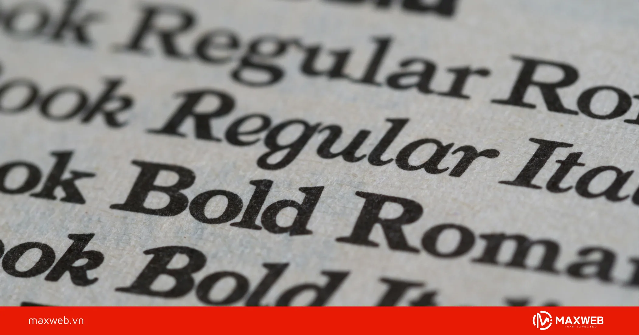 Font chữ rõ ràng, chuyên nghiệp