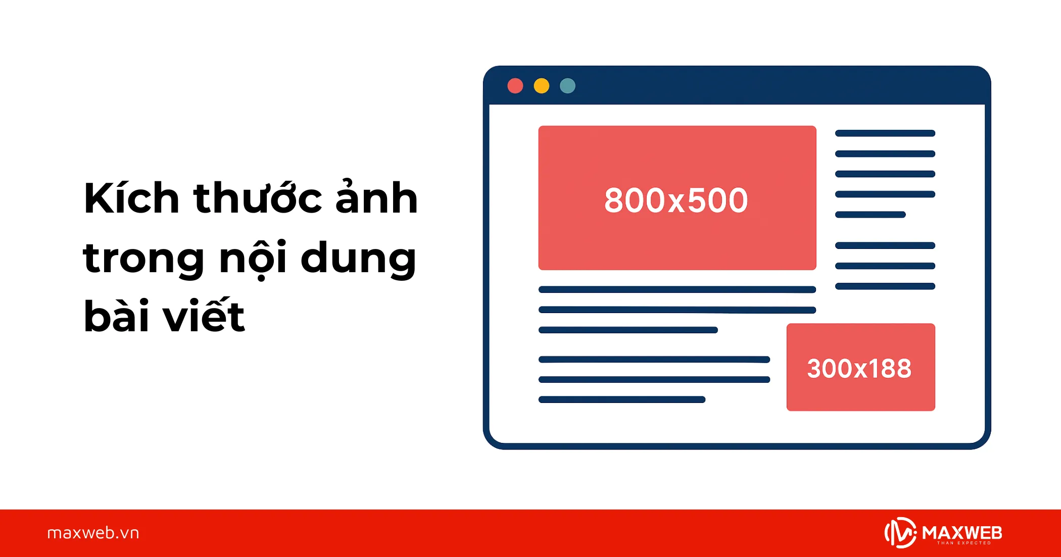 Kích thước ảnh trong nội dung bài viết