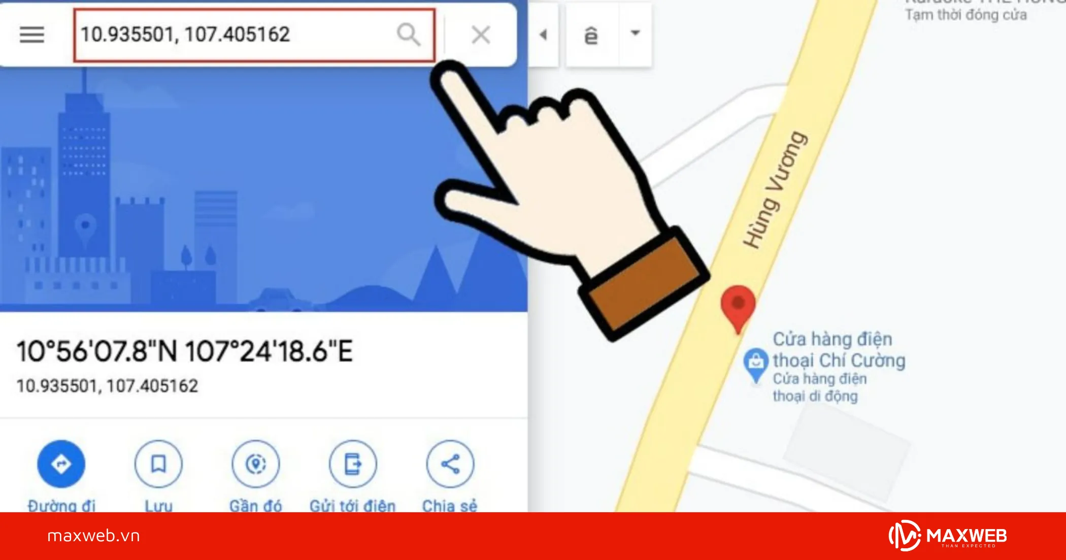 Lấy tọa độ trên Google Map Android