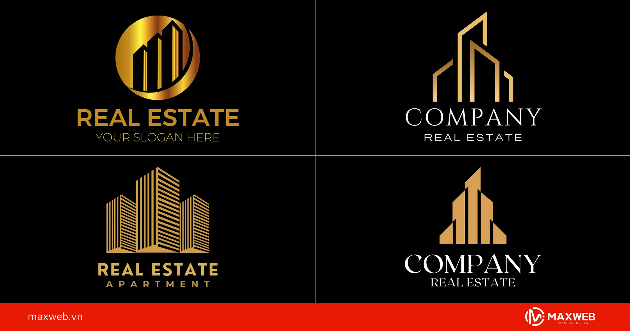 Mẫu logo công ty bất động sản cao cấp 