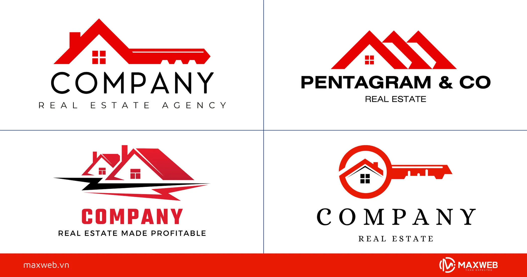 Mẫu logo dành cho môi giới bất động sản