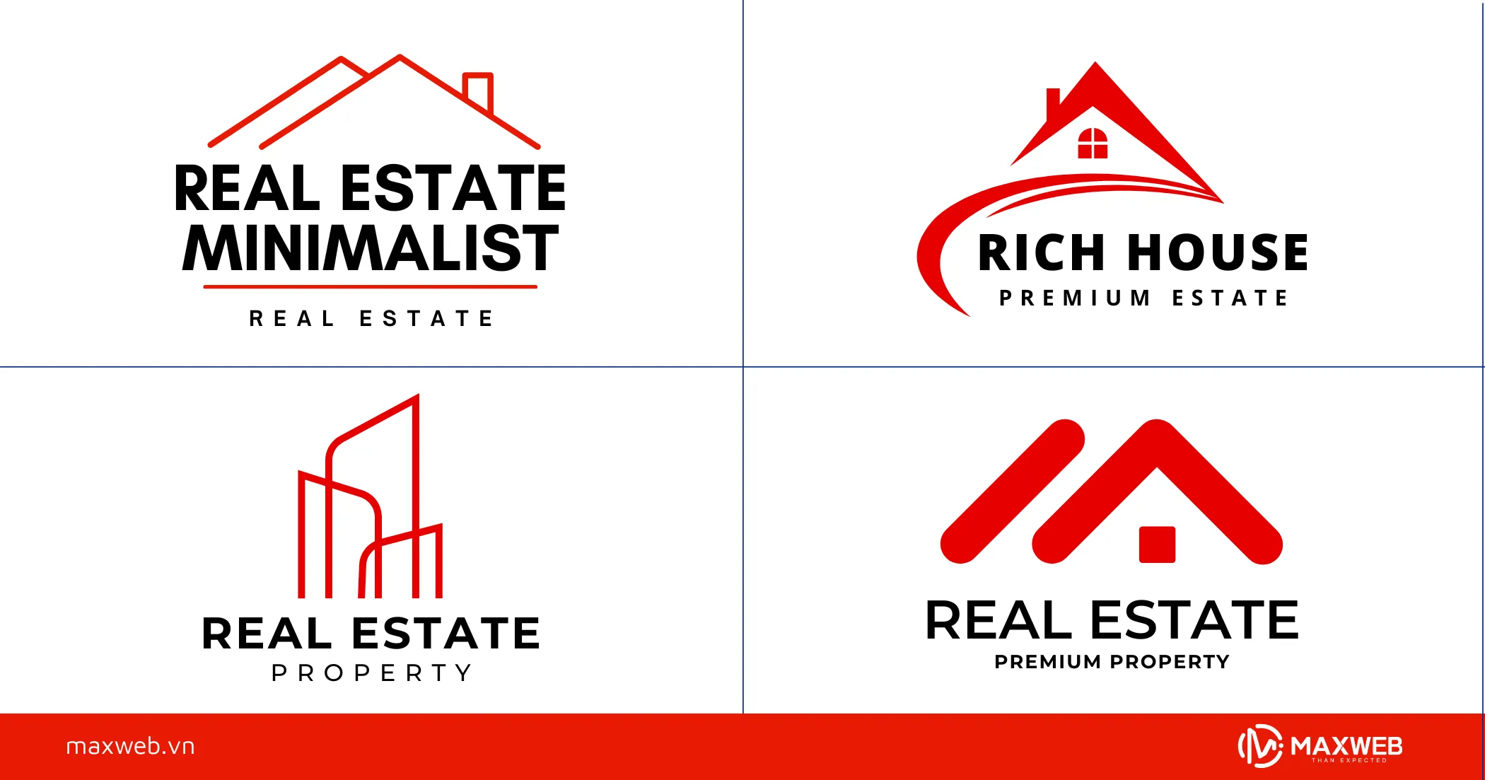 Mẫu logo phong cách tối giản