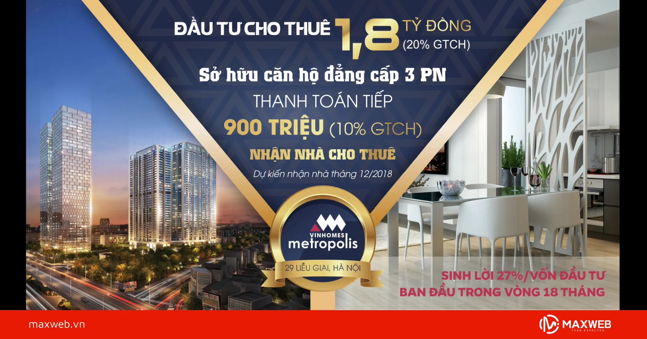 Banner bán bất động sản mẫu 3