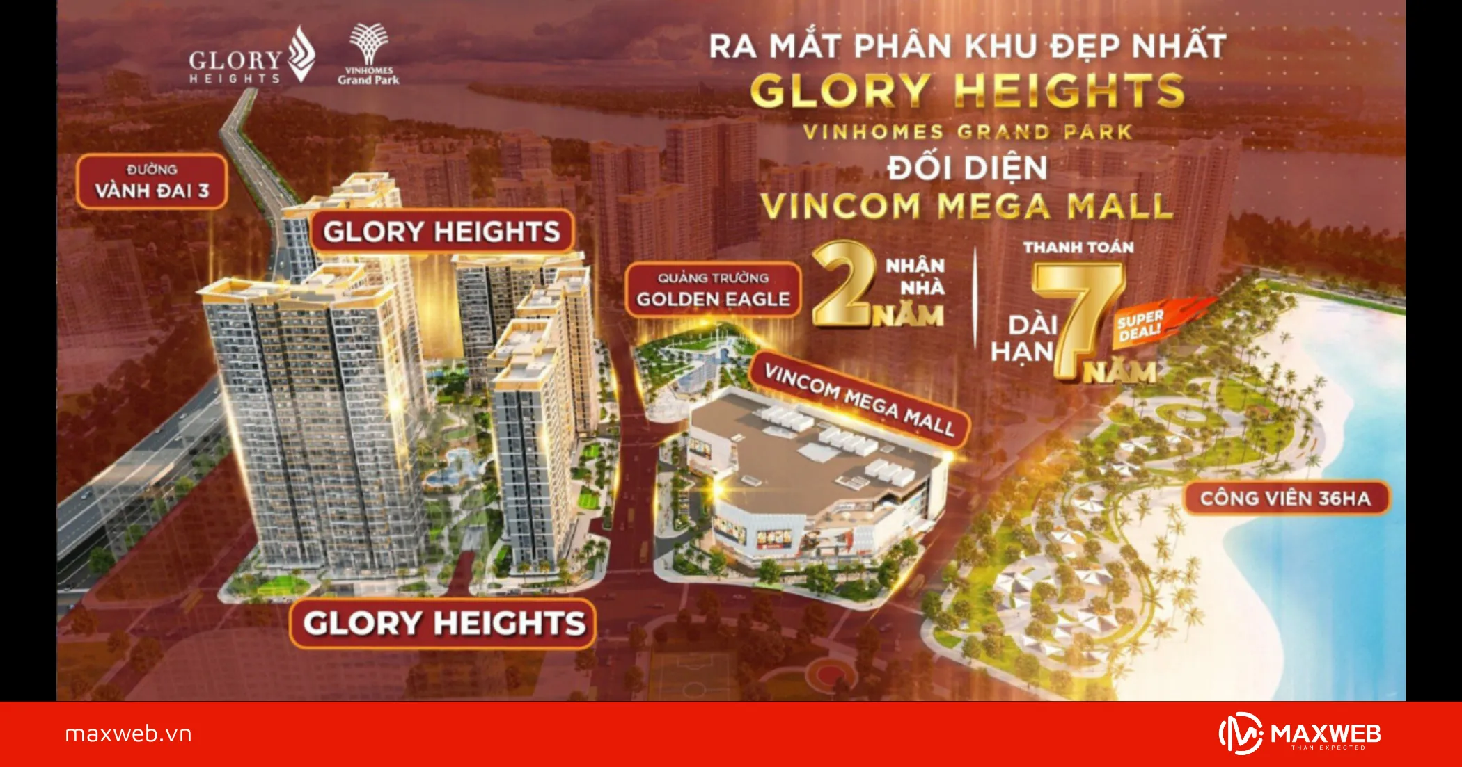 Banner khai trương bất động sản mẫu 2