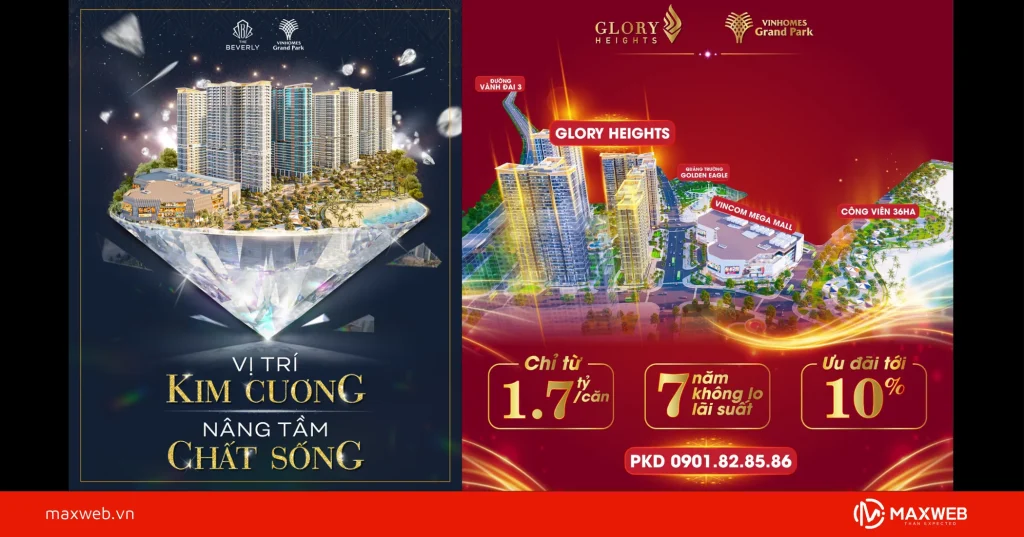 Poster dự án căn hộ cao cấp mẫu 1