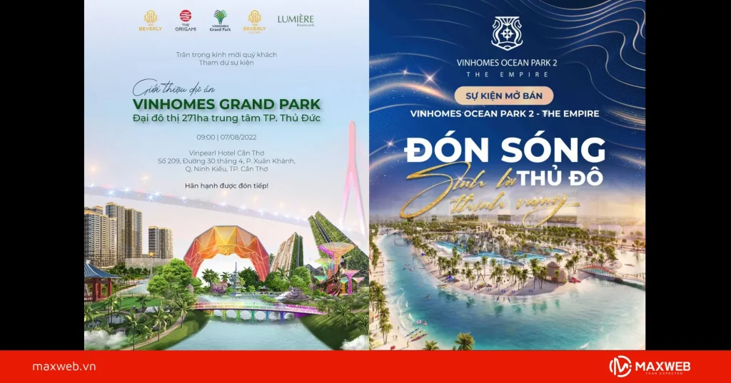 Poster khai trương, giới thiệu dự án mẫu 1