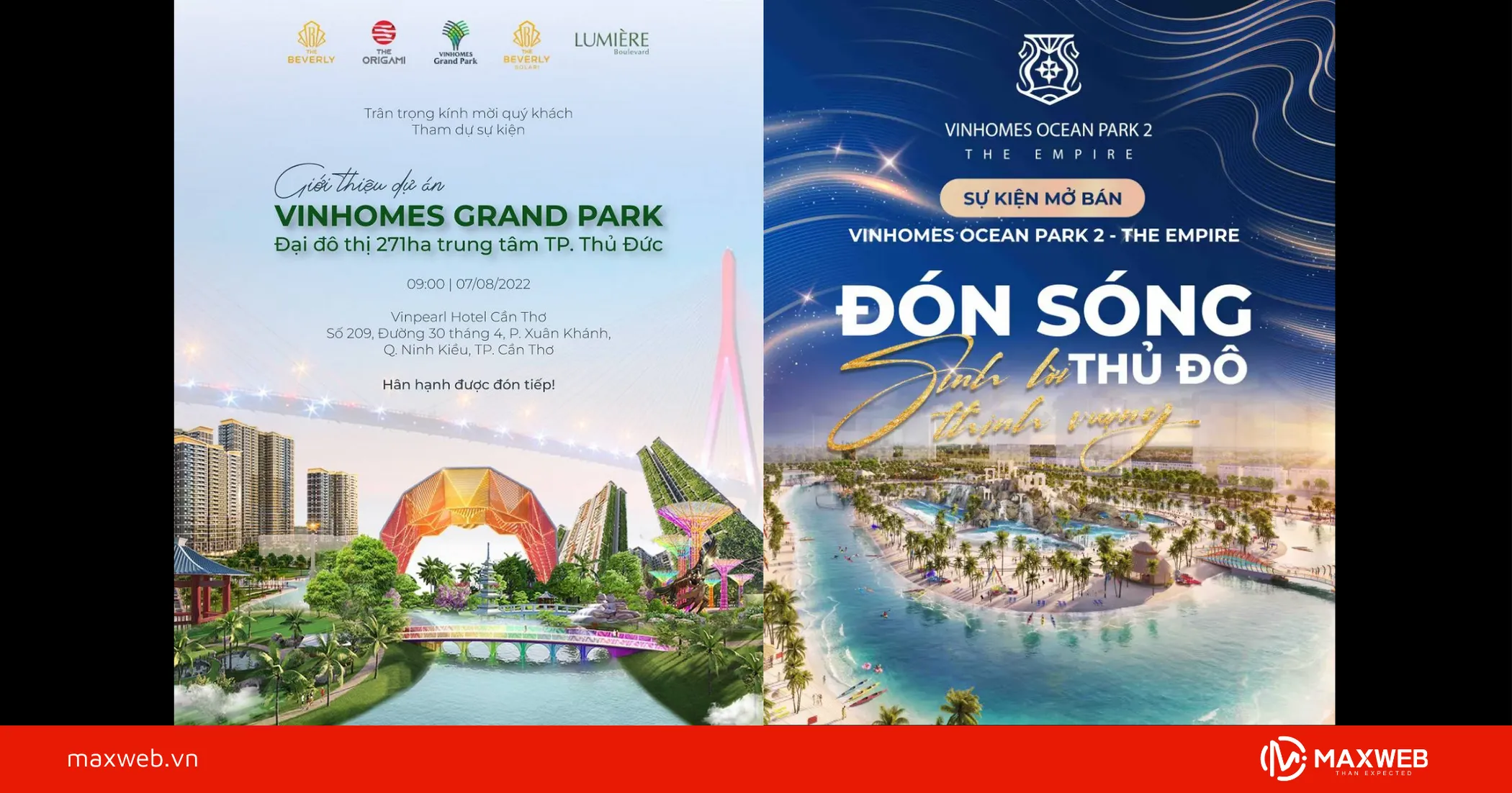 Poster khai trương, giới thiệu dự án mẫu 1