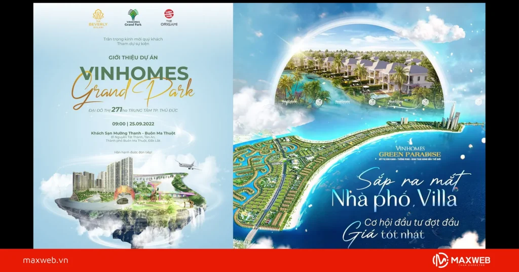 Poster khai trương, giới thiệu dự án mẫu 6
