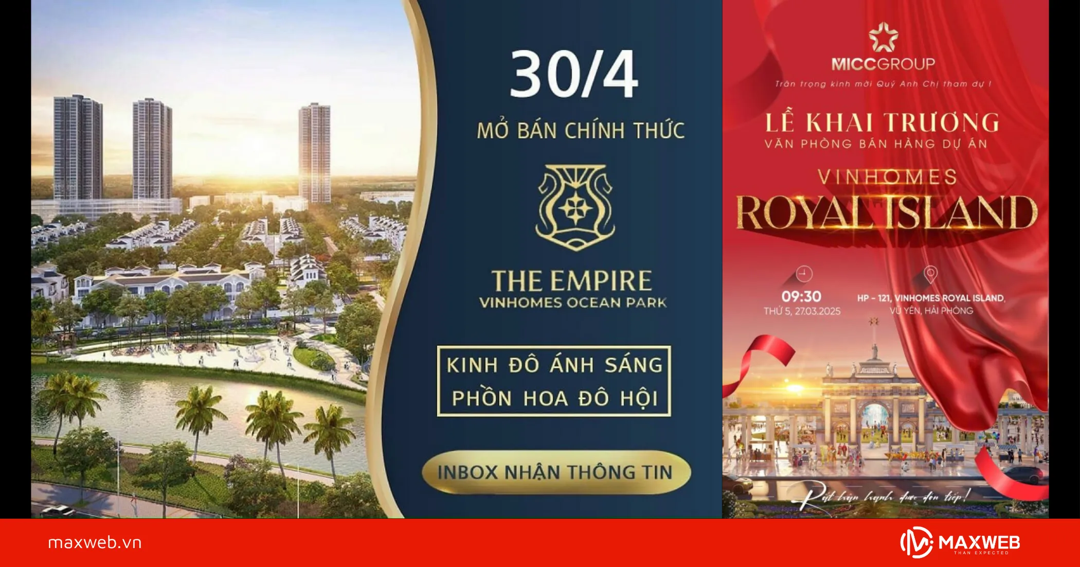 Poster khai trương, giới thiệu dự án mẫu 7