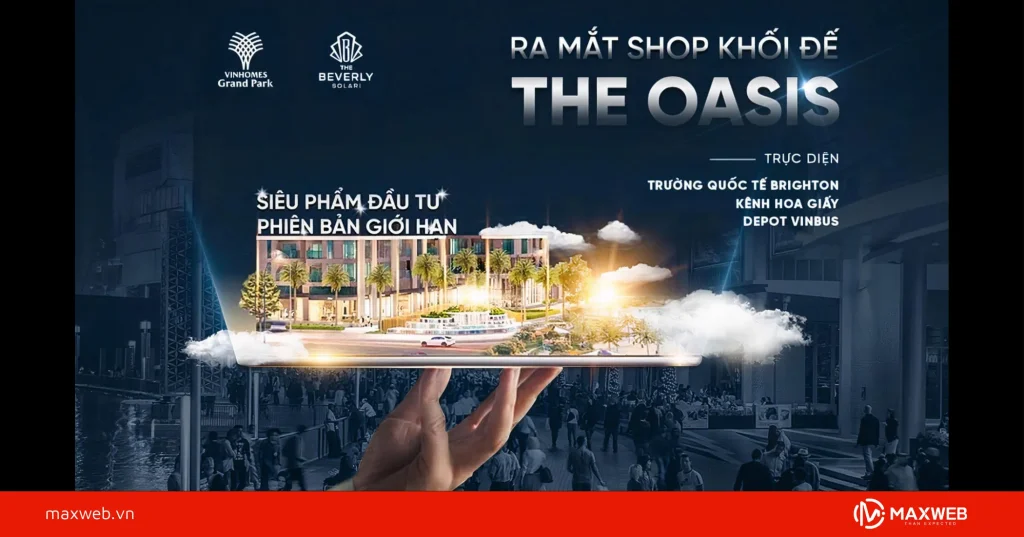 Poster khai trương, giới thiệu dự án mẫu 9