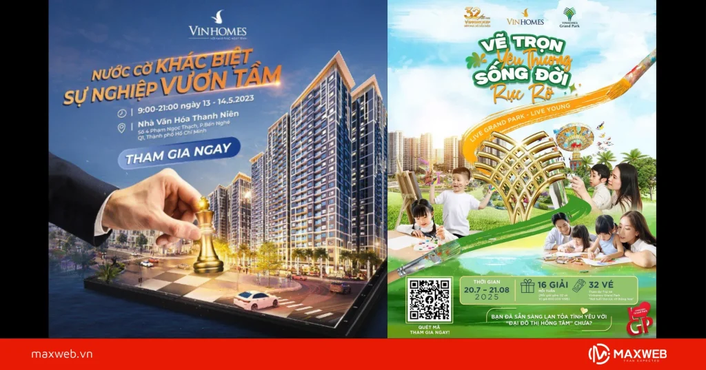 Poster sự kiện, hội thảo dự án bất động sản mẫu 1