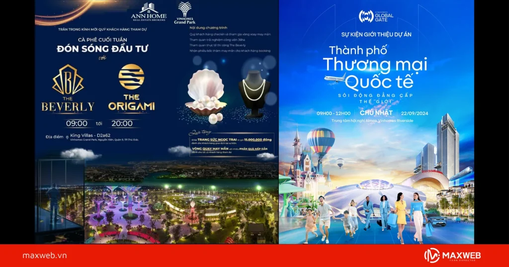 Poster sự kiện, hội thảo dự án bất động sản mẫu 6