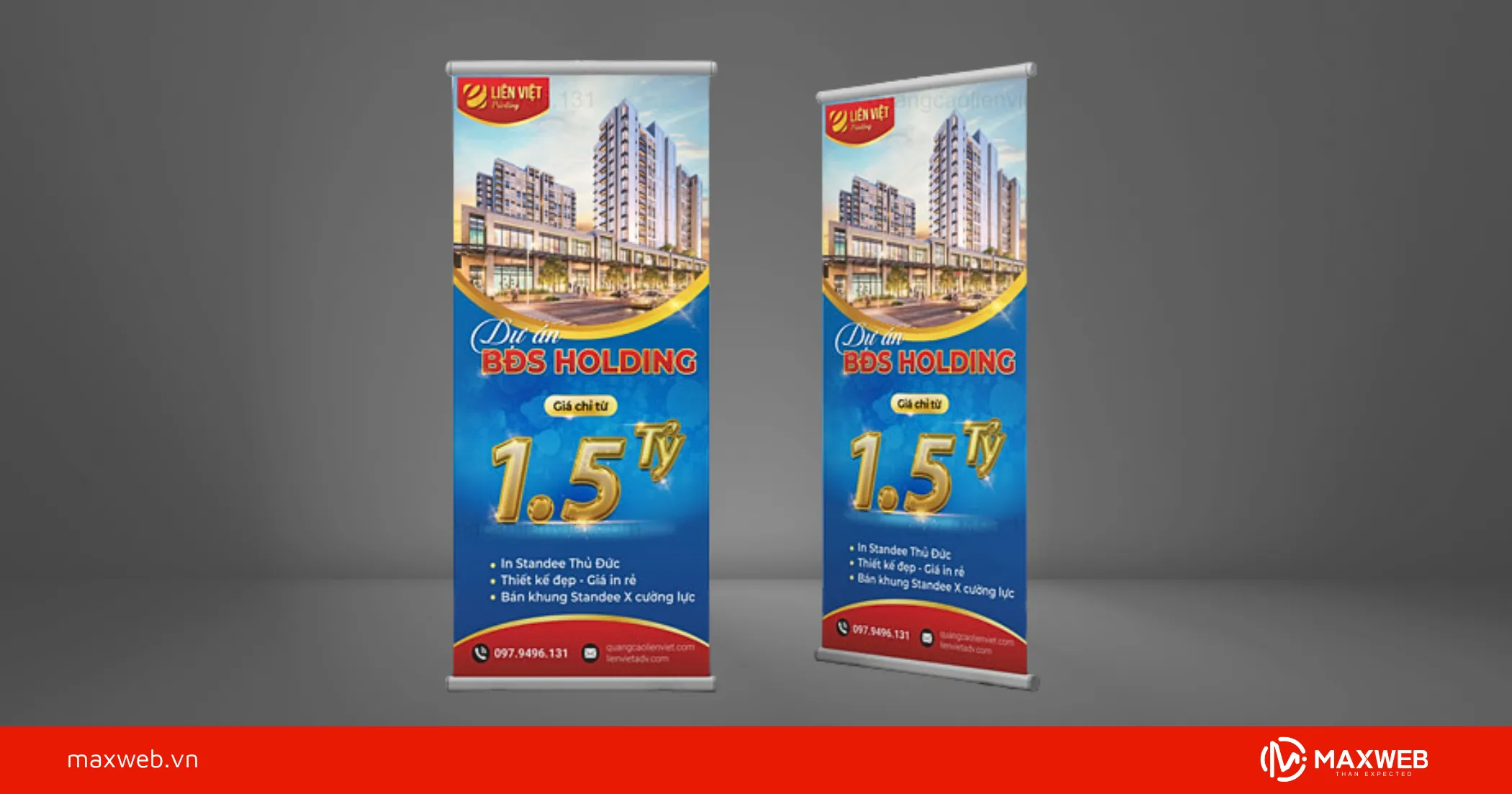Standee giới thiệu dự án cao cấp mẫu 1