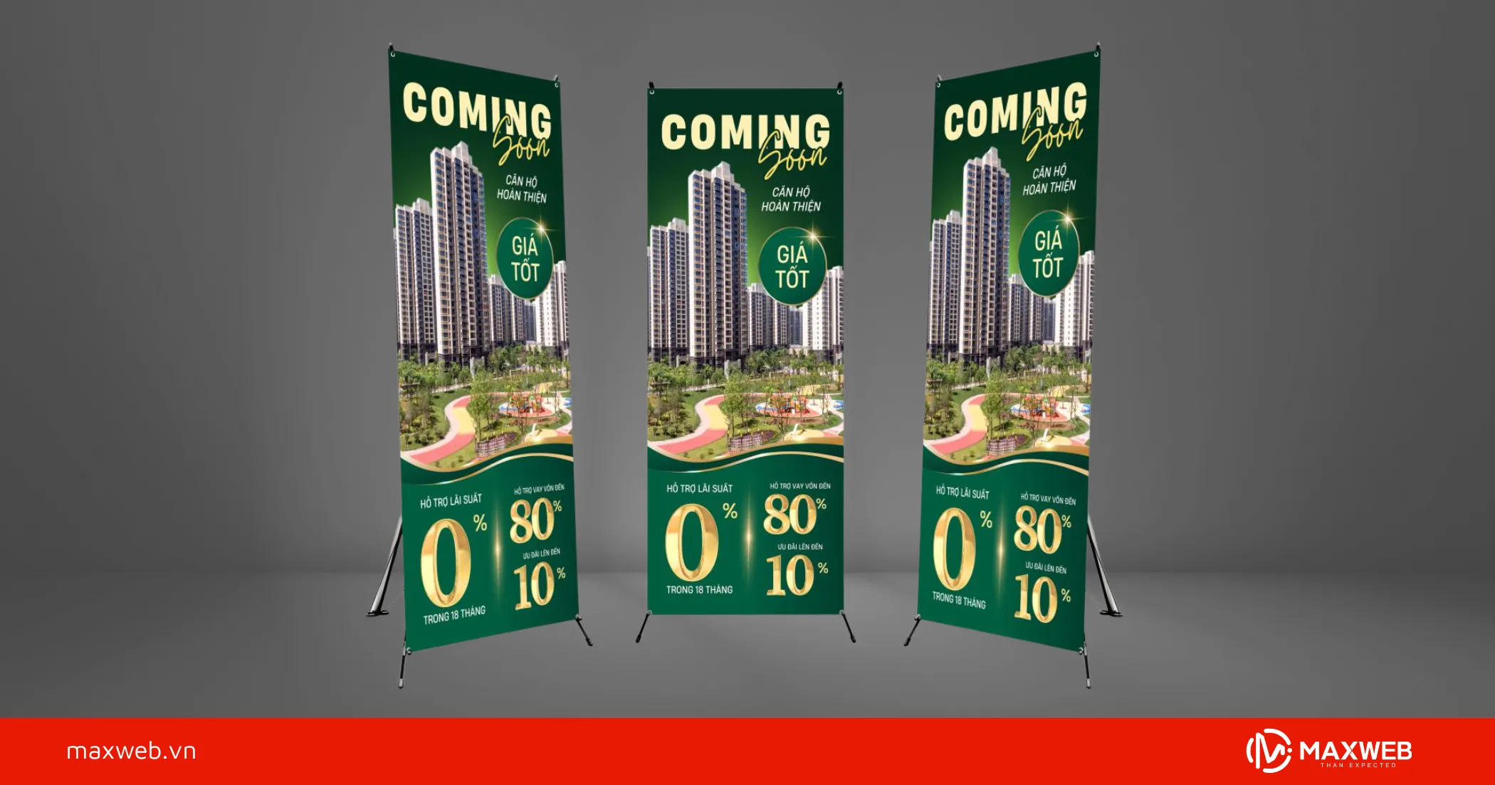 Standee giới thiệu dự án cao cấp mẫu 3