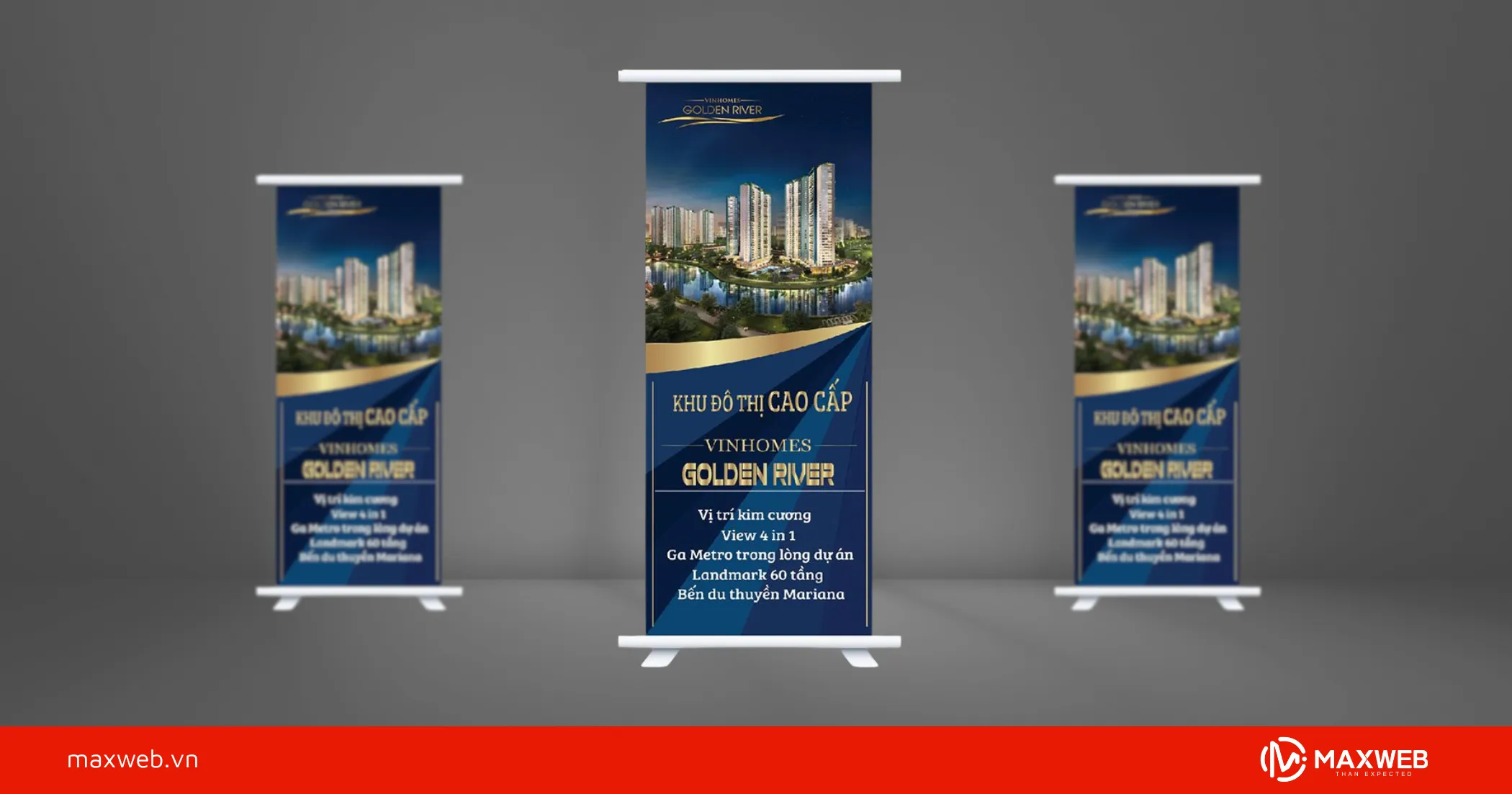 Standee giới thiệu dự án cao cấp mẫu 5
