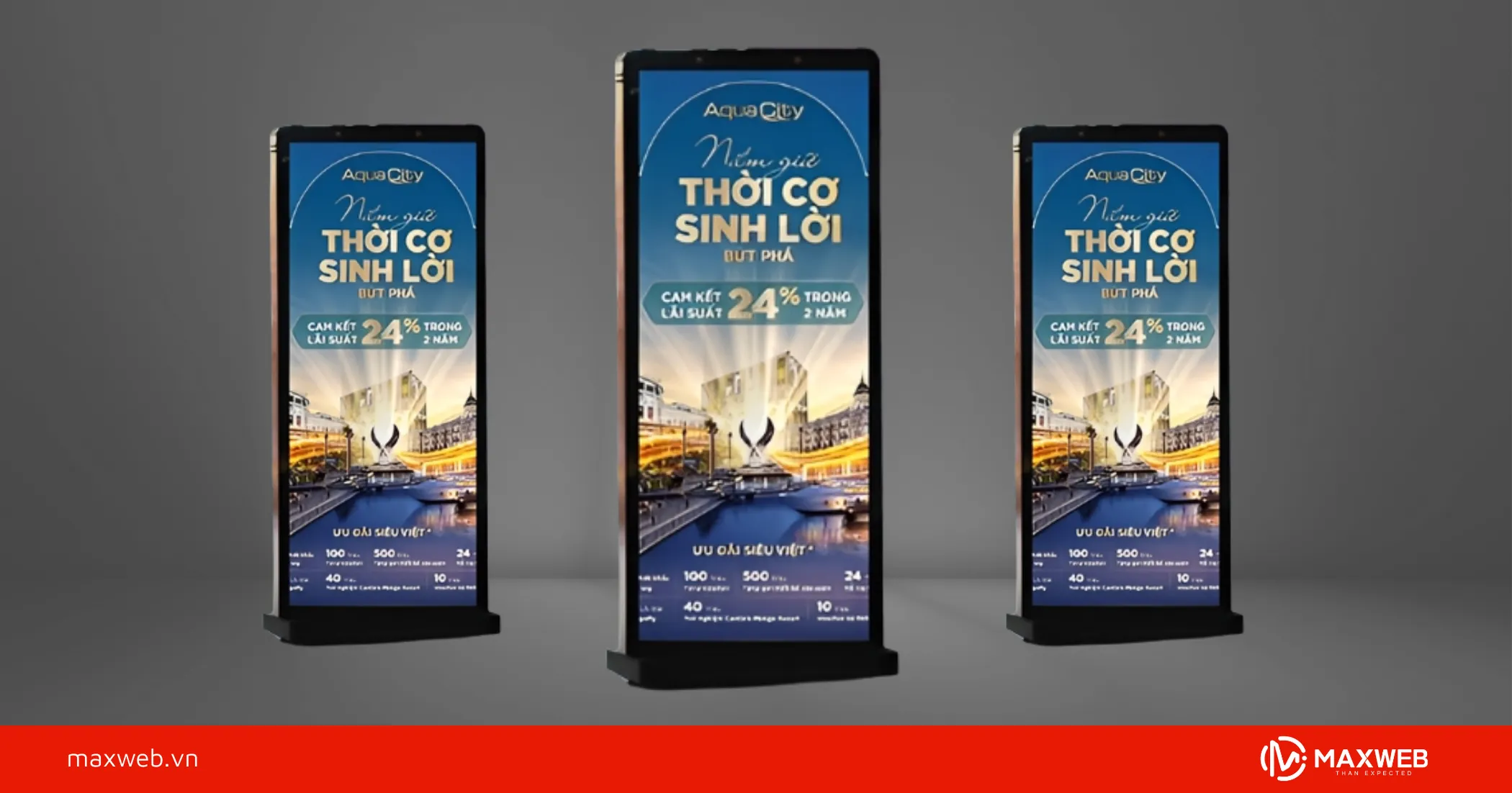 Standee giới thiệu khu đô thị và dự án quy mô lớn mẫu 2