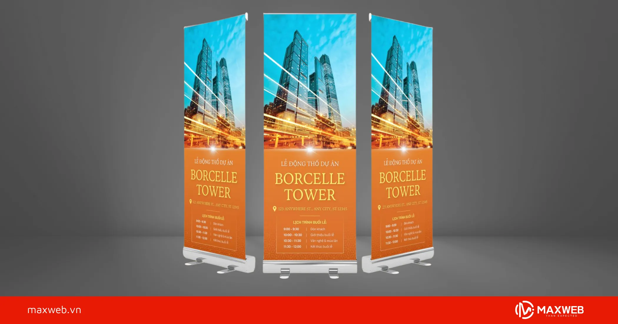 Standee phong cách hiện đại mẫu 1