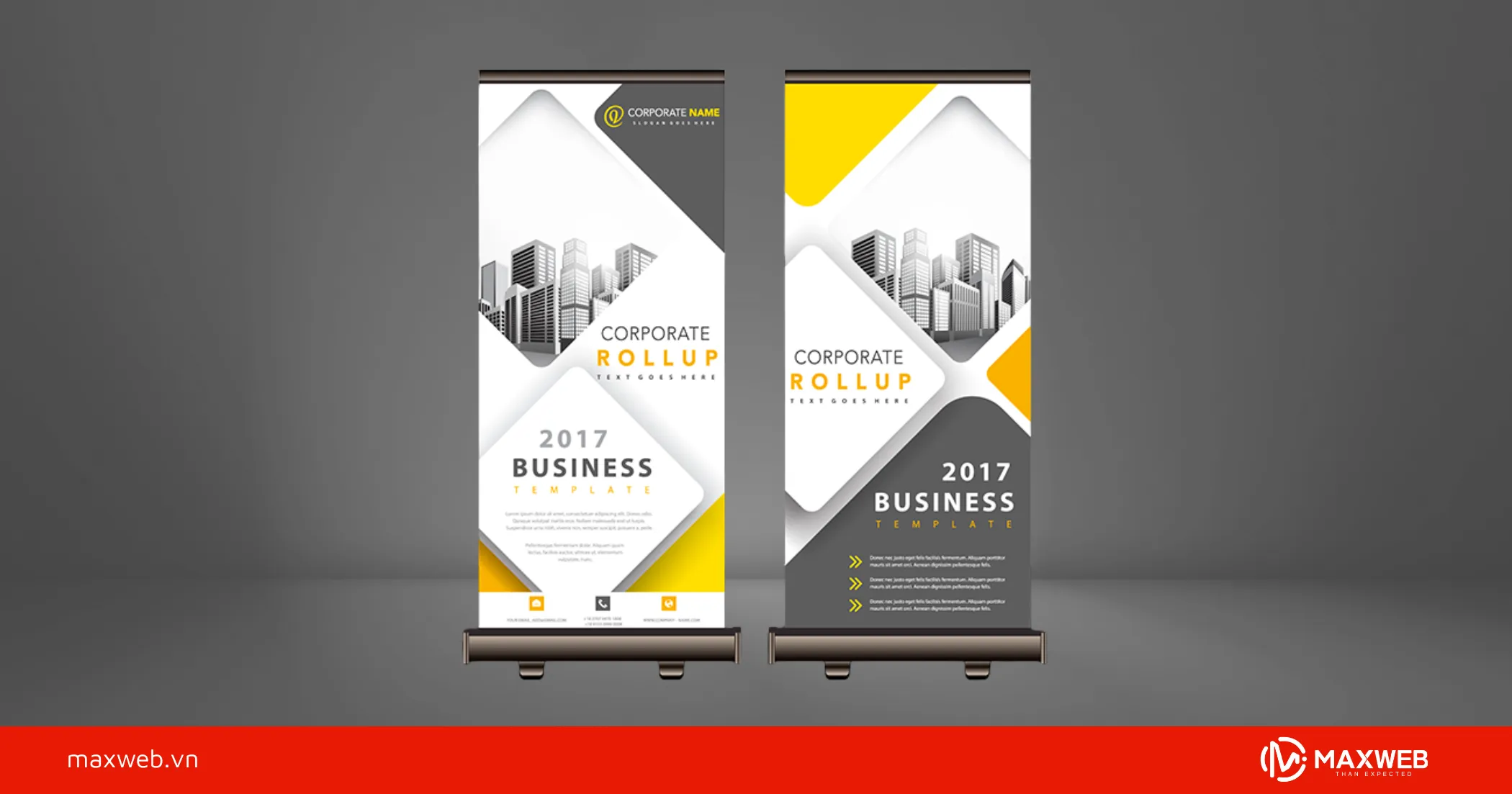 Standee phong cách hiện đại mẫu 2