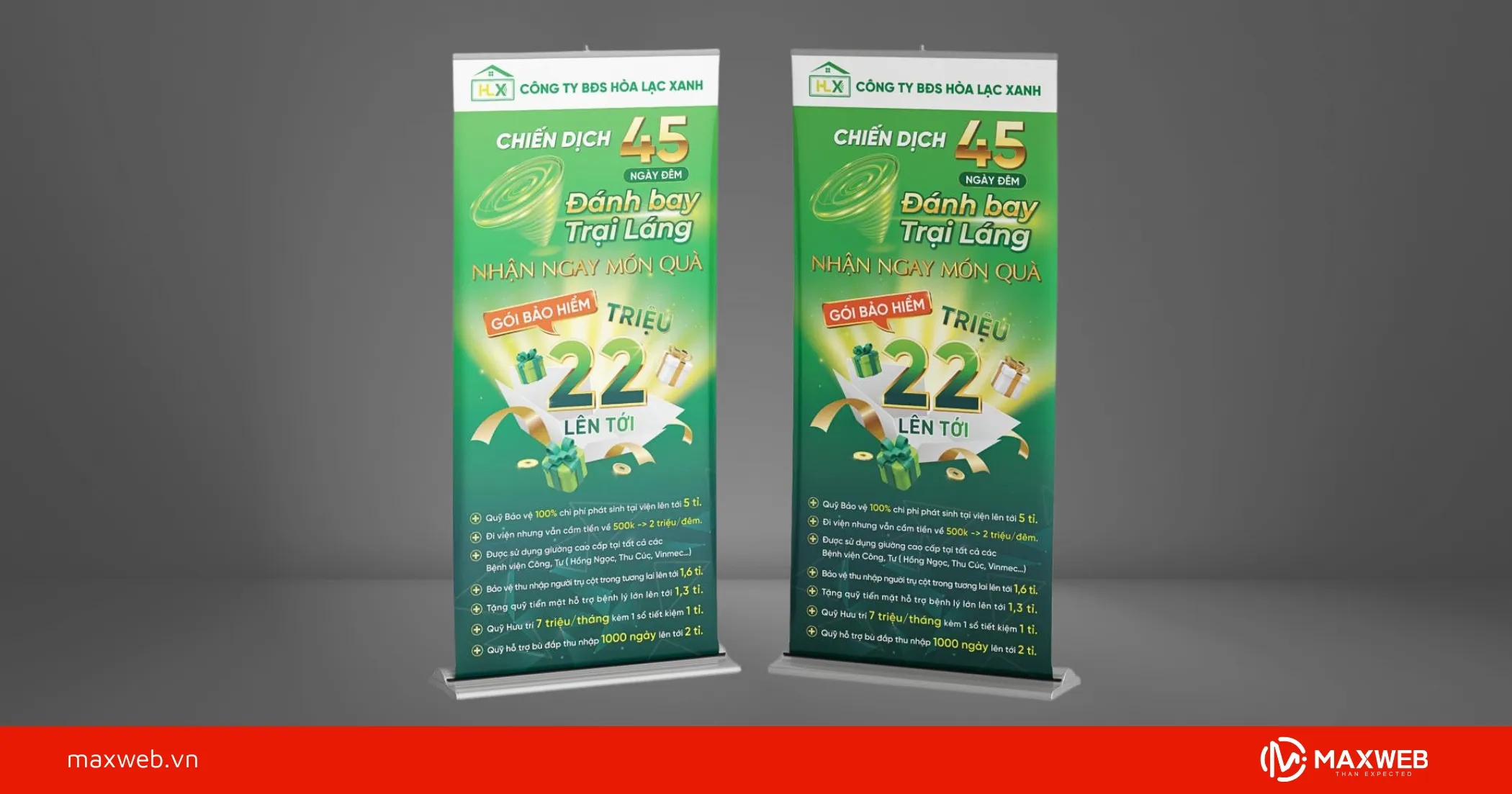 Standee phong cách hiện đại mẫu 3