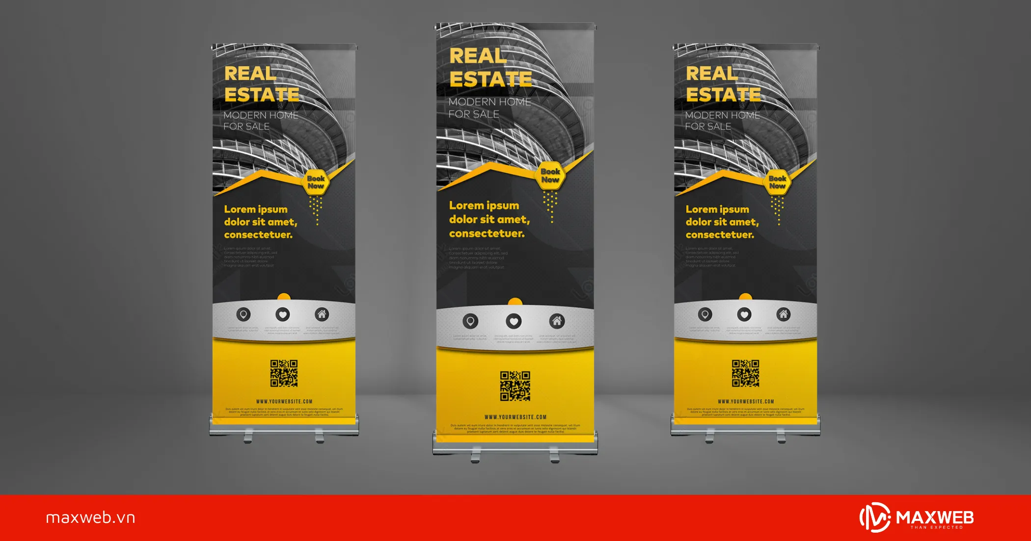 Standee phong cách hiện đại mẫu 5