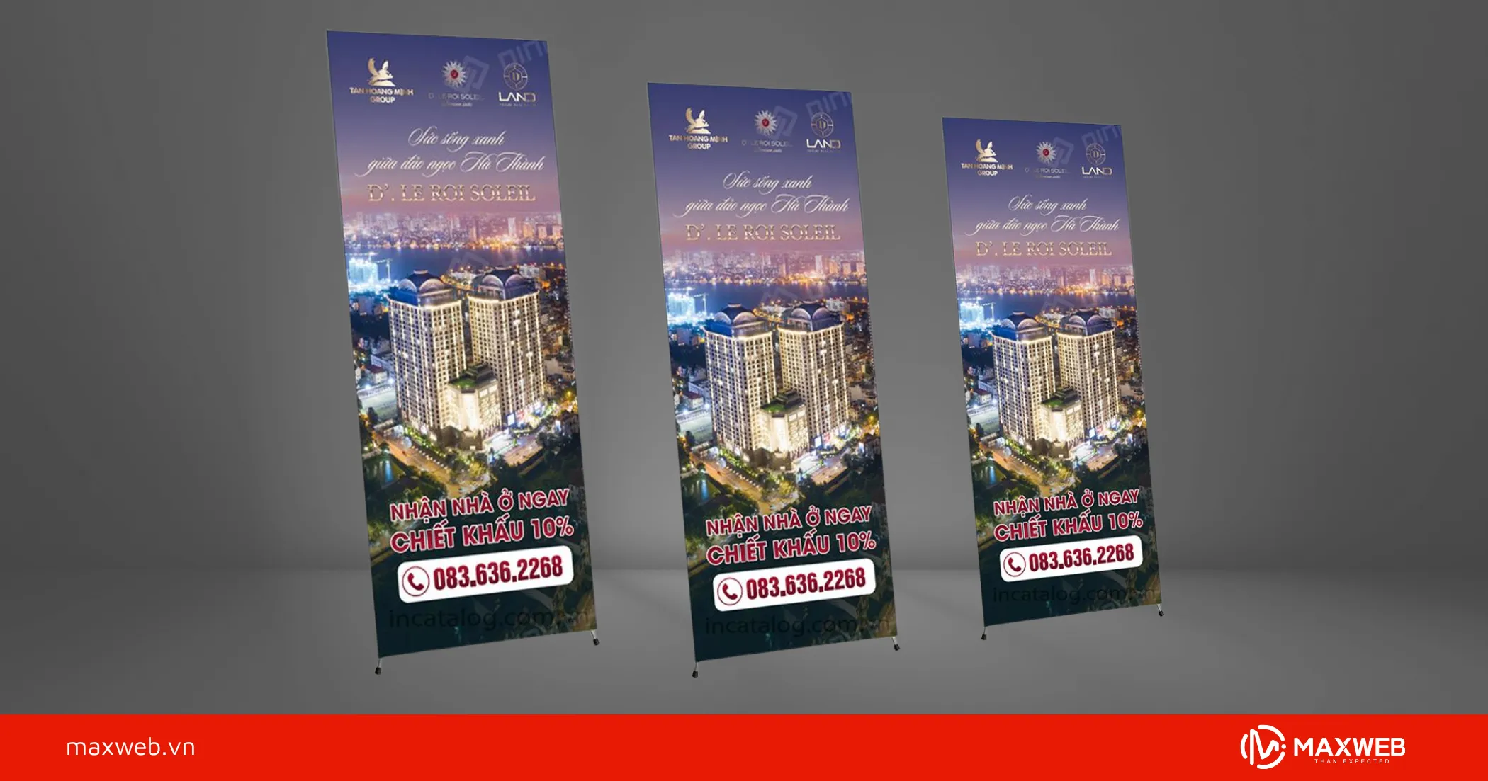 Standee mở bán căn hộ và chung cư mẫu 2