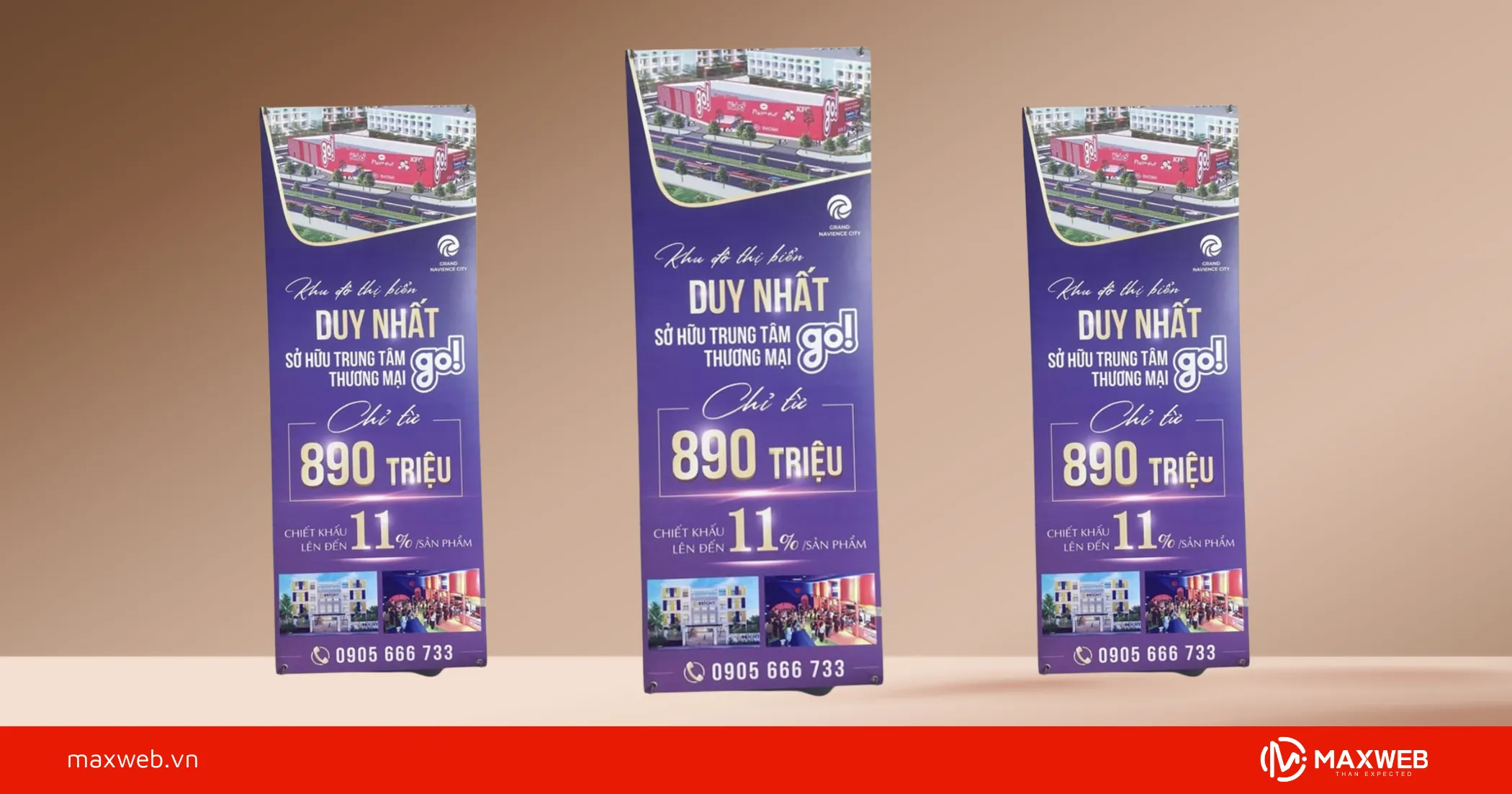 Standee nghỉ dưỡng mẫu 1