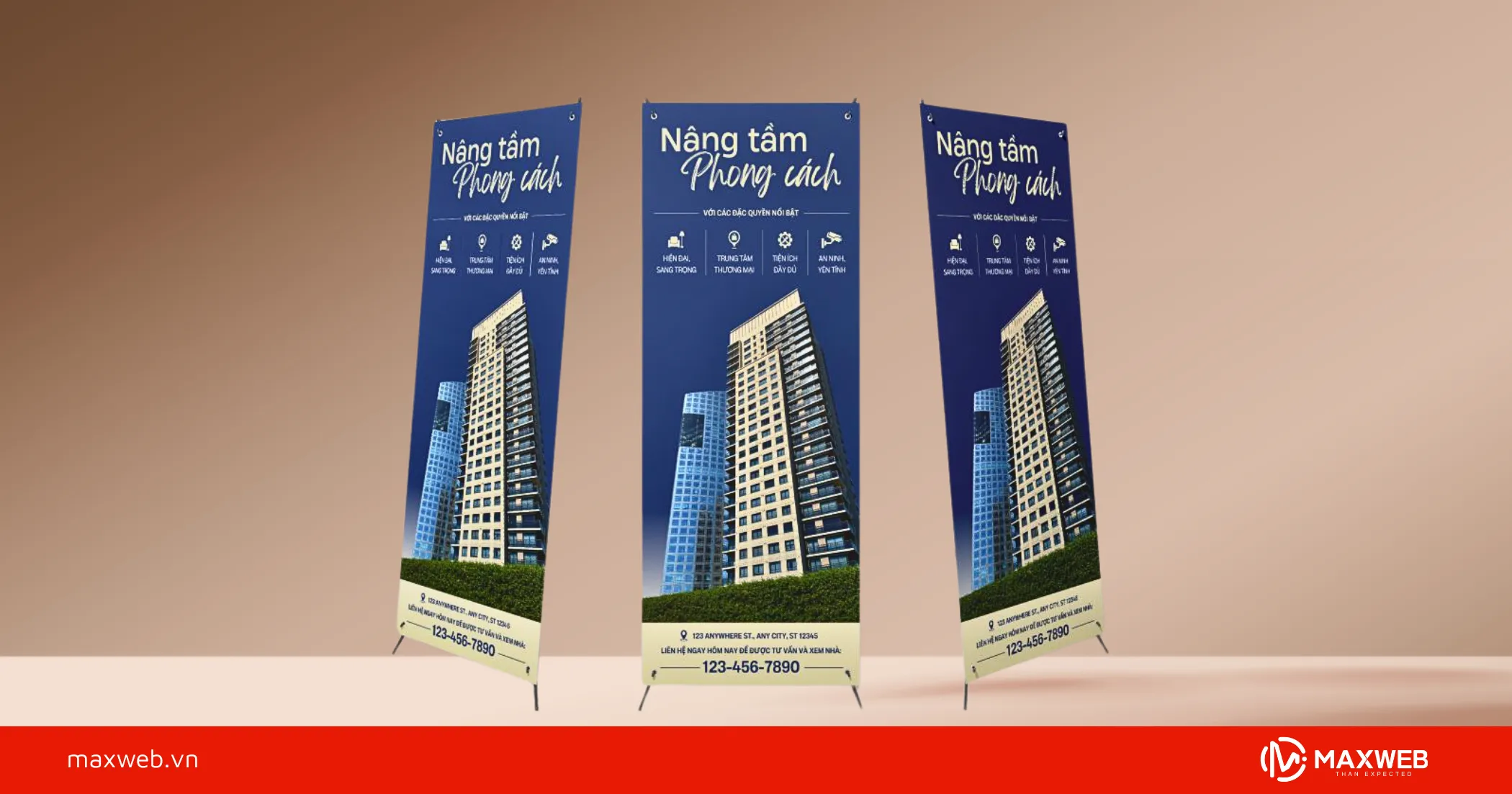 Standee nghỉ dưỡng mẫu 3