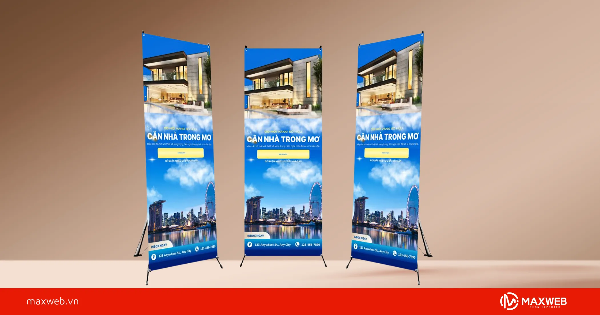 Standee nghỉ dưỡng mẫu 4