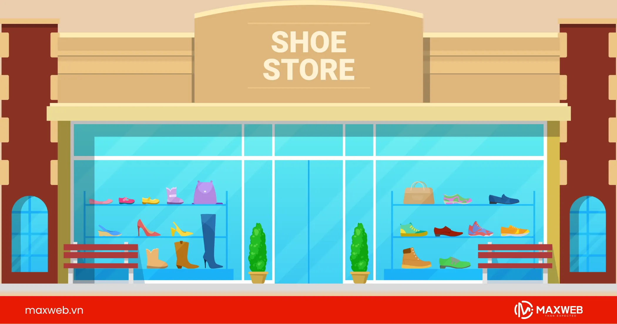 Status khai trương cho cửa hàng giày dép