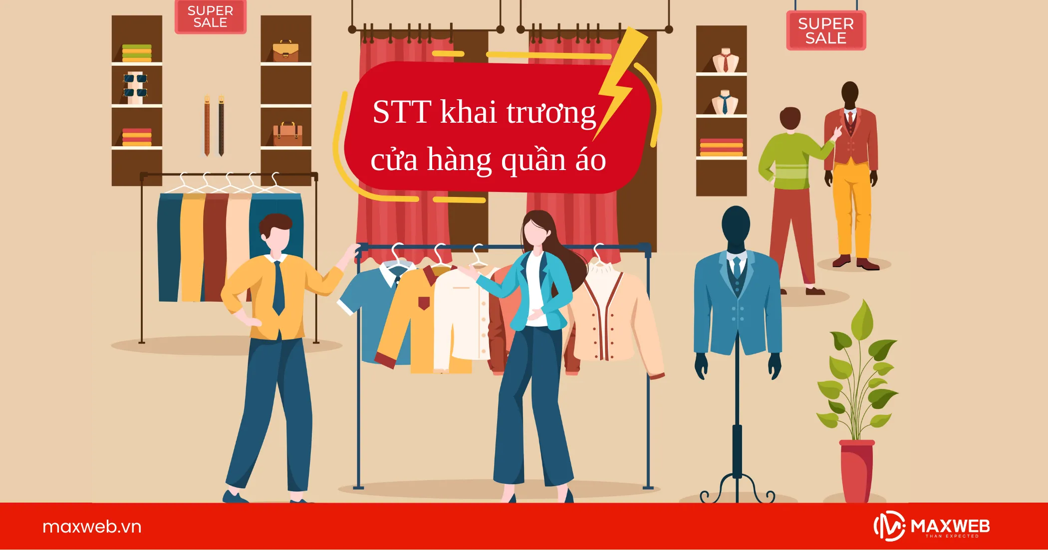 STT khai trương cửa hàng quần áo