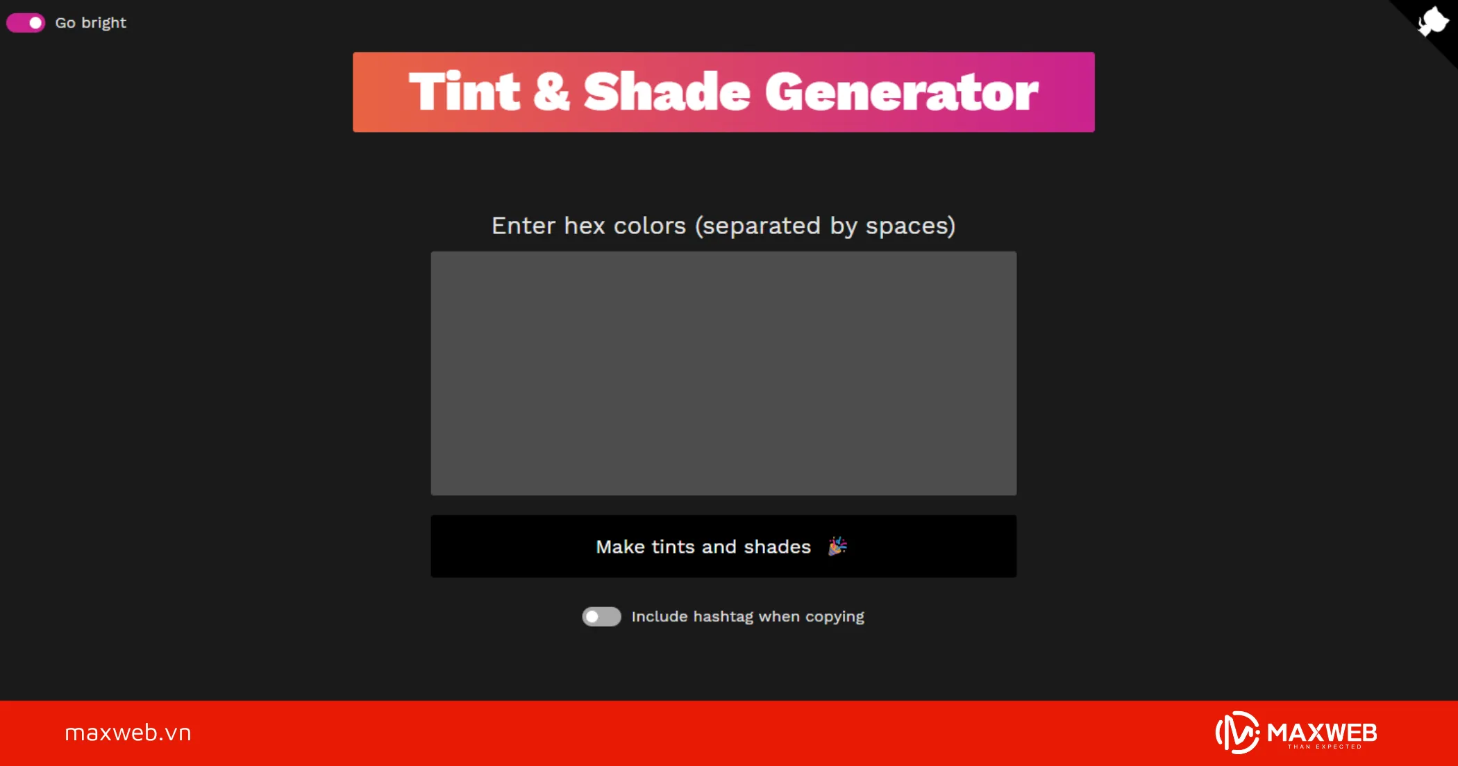 Tint & Shade Generator