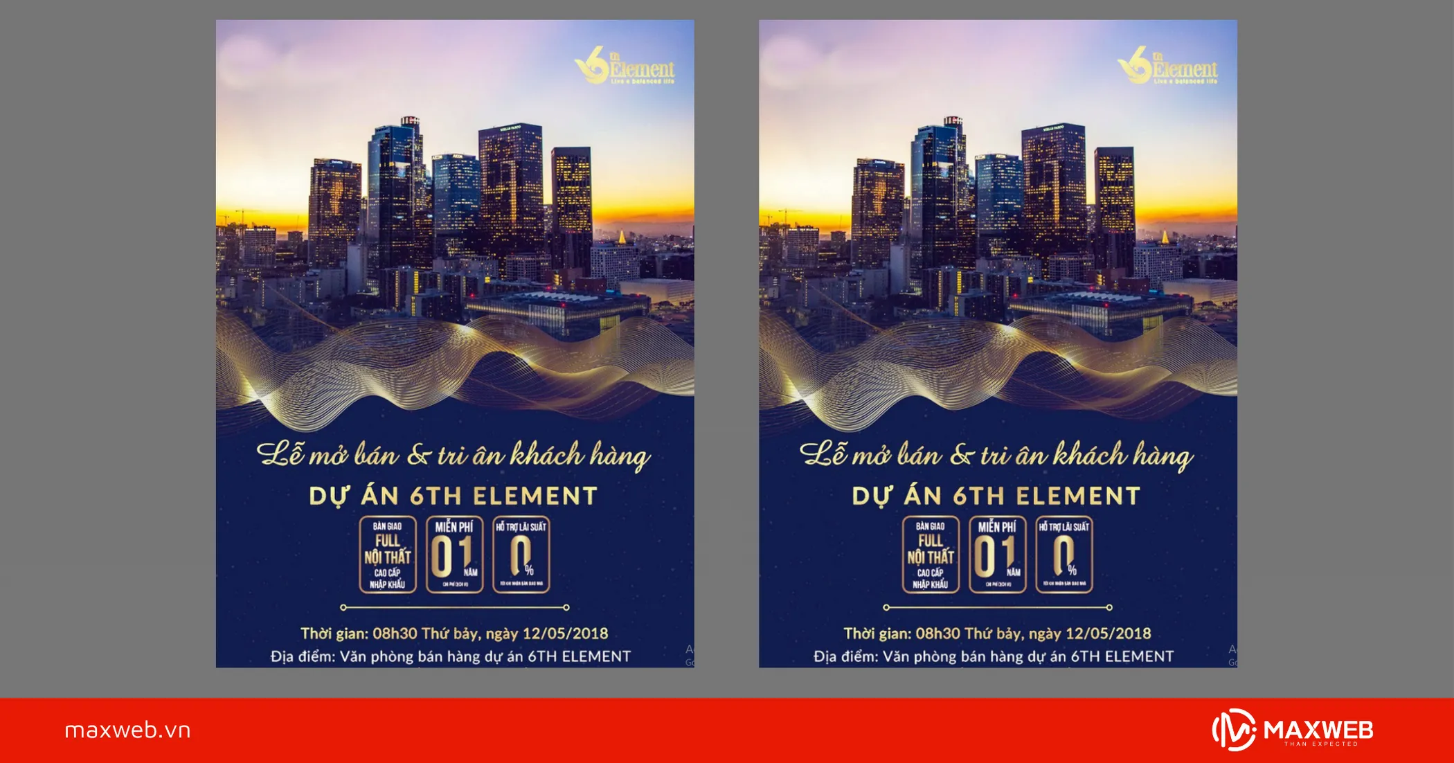 Tờ rơi sự kiện bất động sản mẫu 1